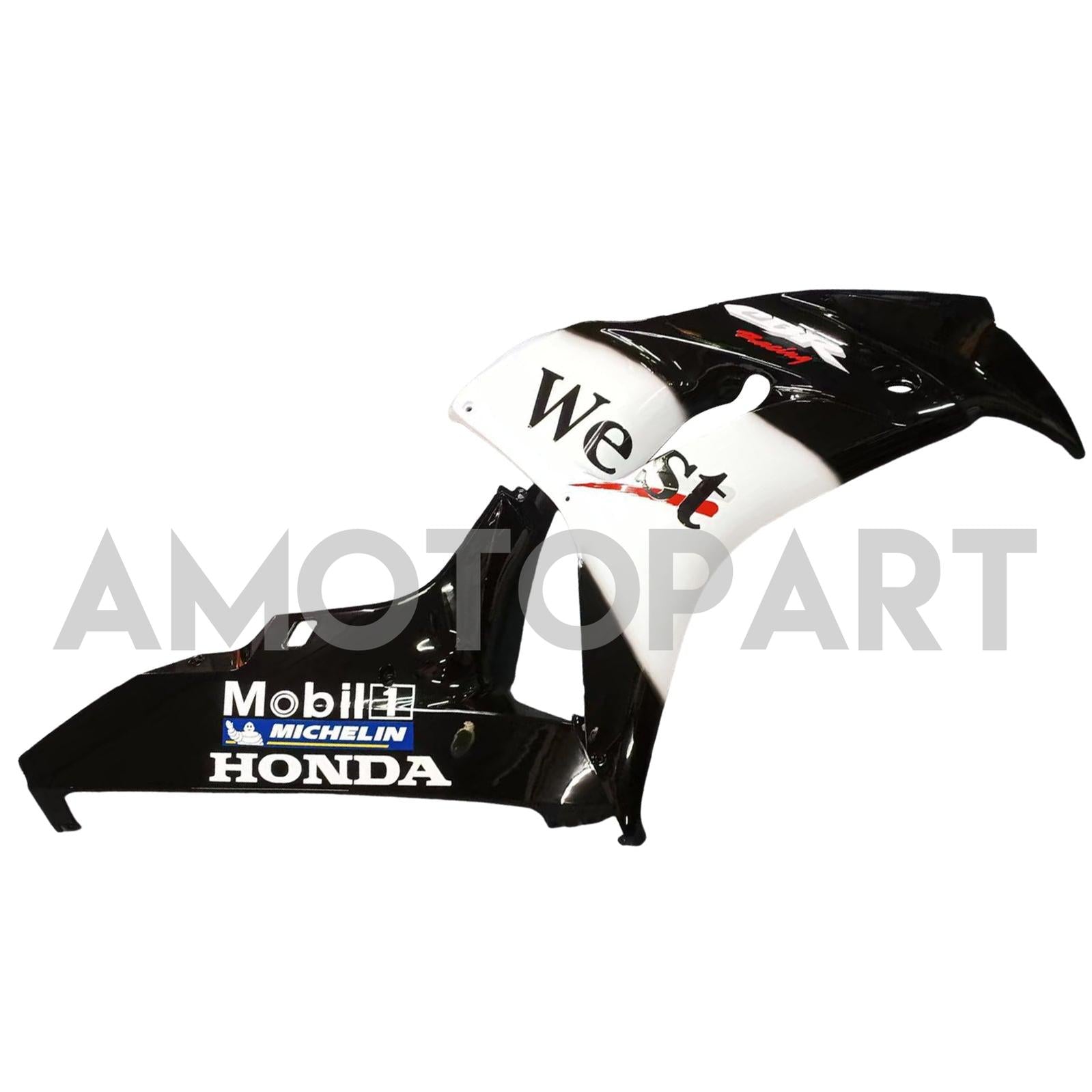 Amotopart Fairings Honda CBR1000RR 2006-2007 Fairing West Racing Black Fairing Kit