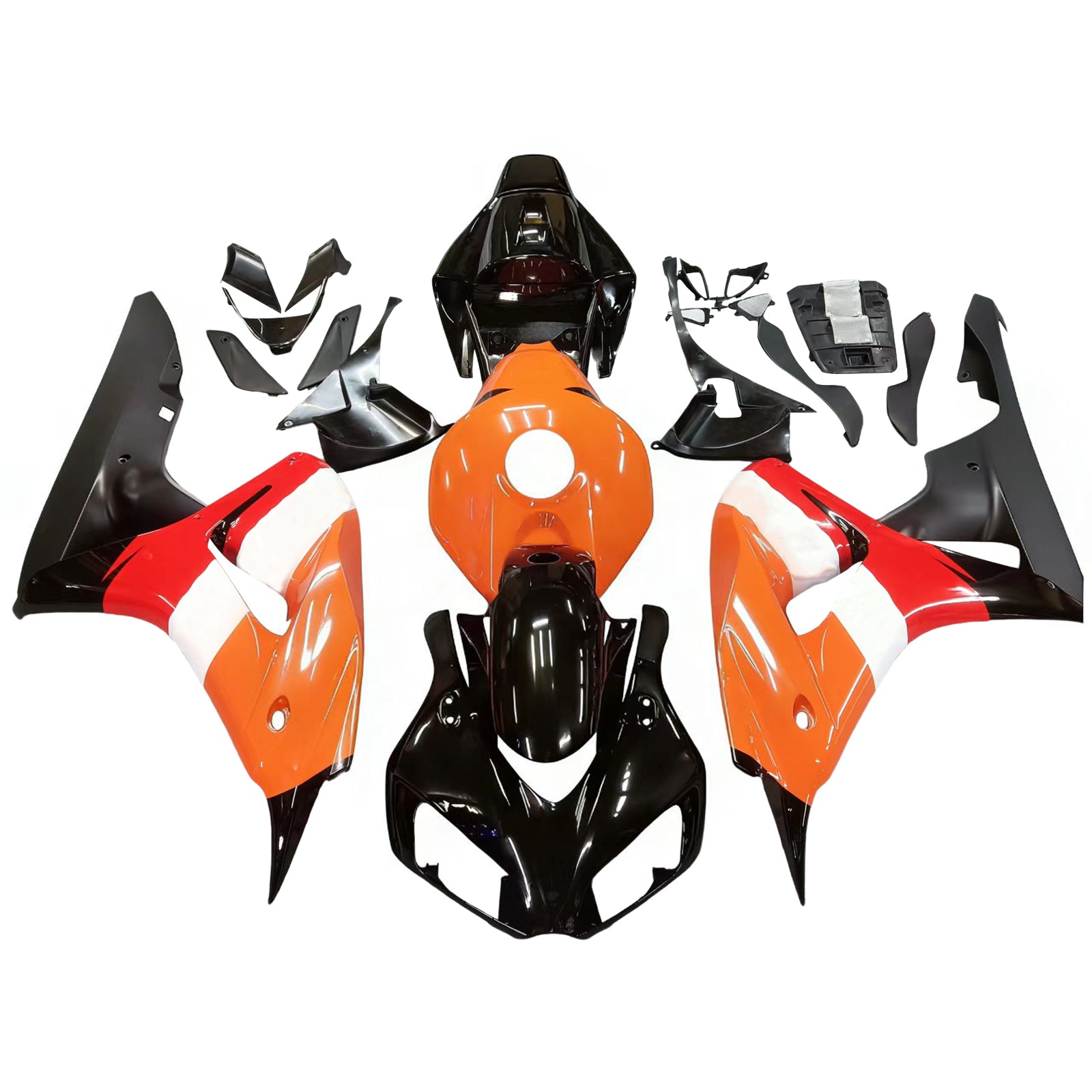 Kapotáž Amotopart pro Hondu CBR1000RR 2006-2007 oranžová&Bchybějící sada