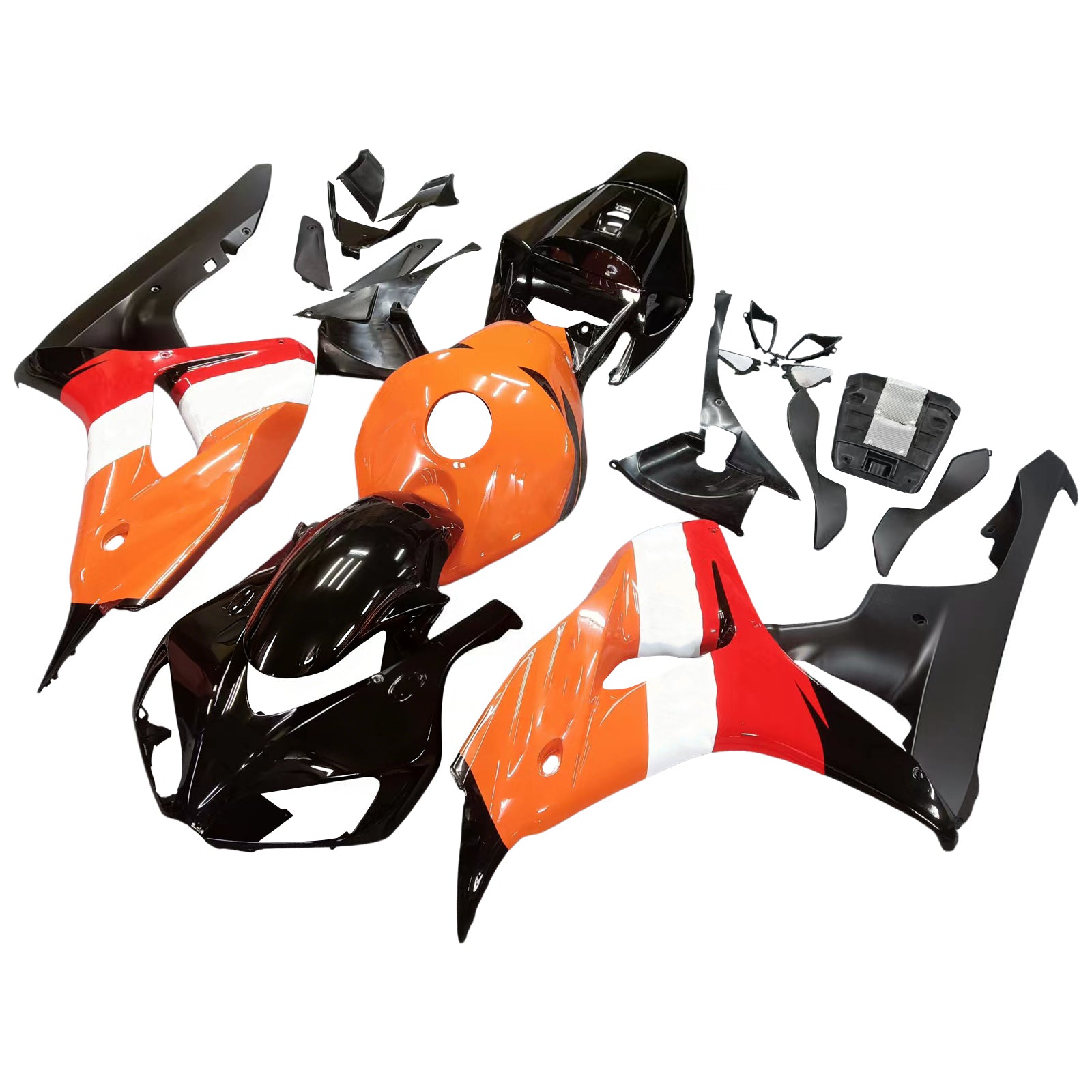 Kapotáž Amotopart pro Hondu CBR1000RR 2006-2007 oranžová&Bchybějící sada