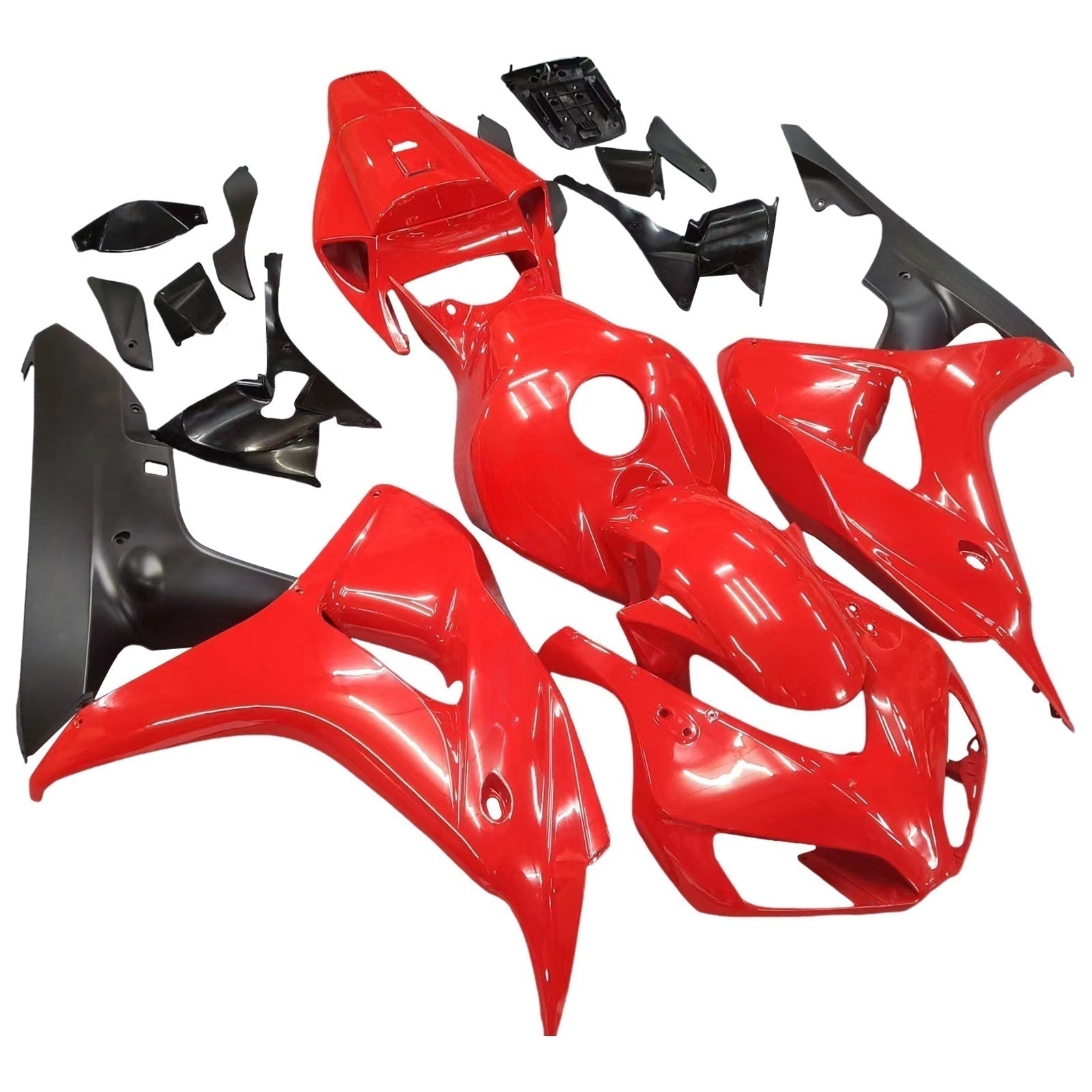 Amotopart 2006-2007 Honda CBR1000RR Fairing Red&Balck Kit