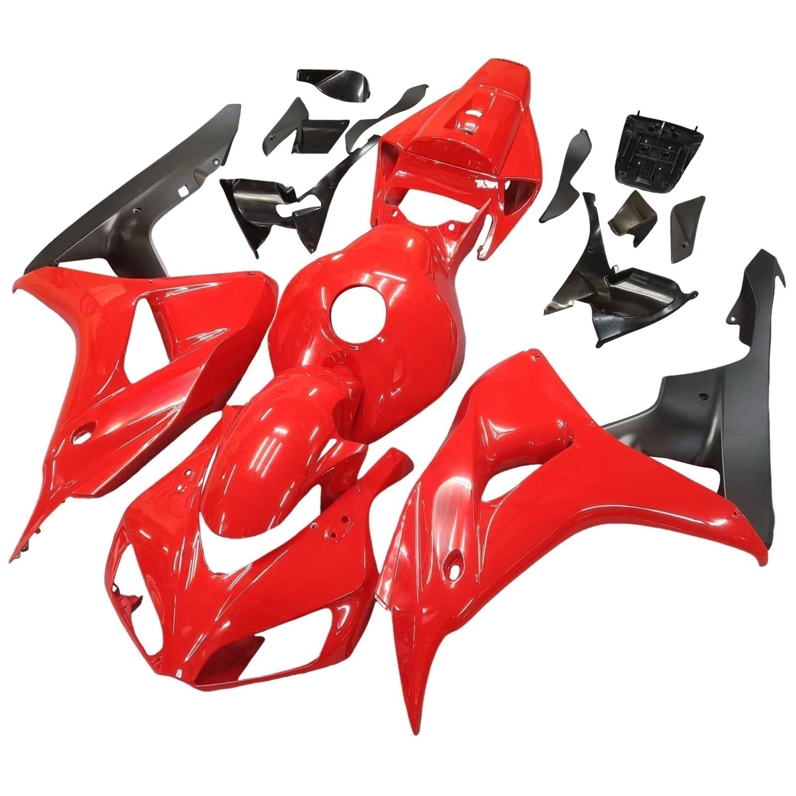 Amotopart 2006-2007 Honda CBR1000RR Fairing Red&Balck Kit