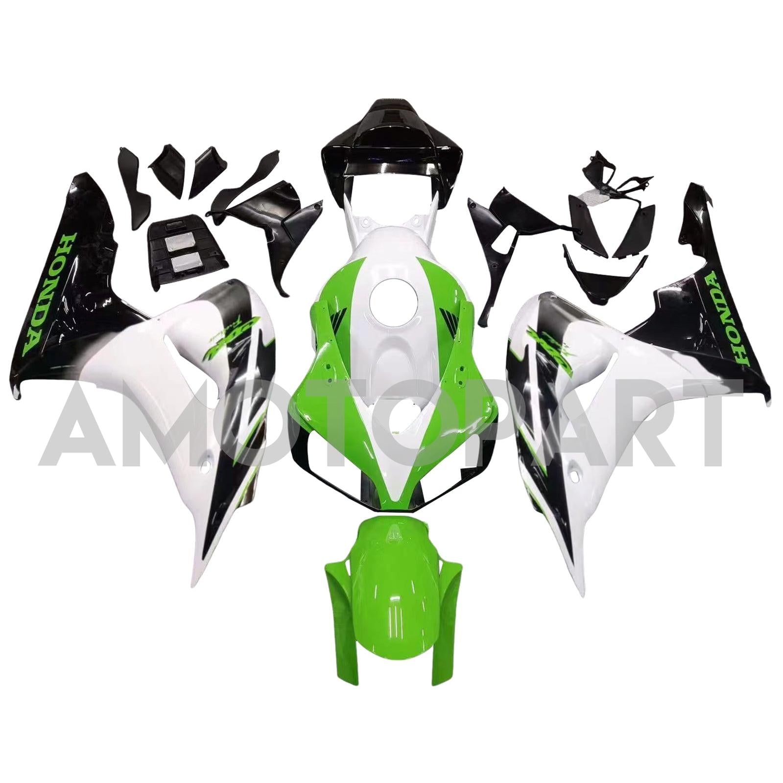 Amotopart Fairings CBR1000RR 2006-2007 Fairing White Green Black Honda CBR Racing Fairing Kit