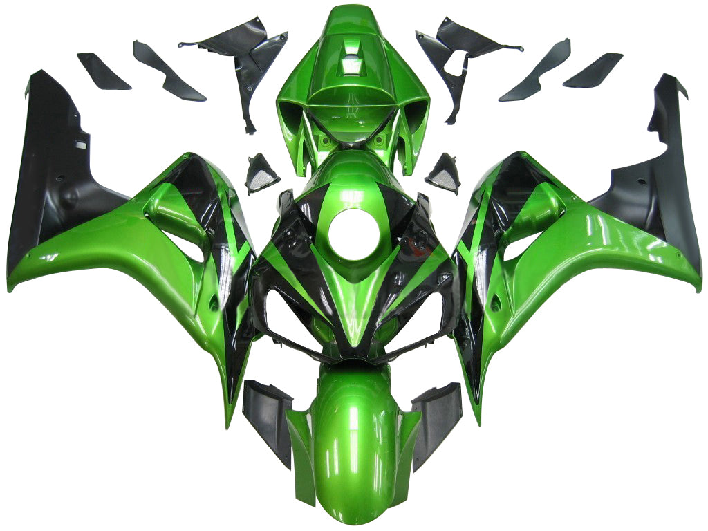 Amotopart Fairings Honda 1000RR 2006-2007 Fairing CBR Racing Green & Black Fairing Kit