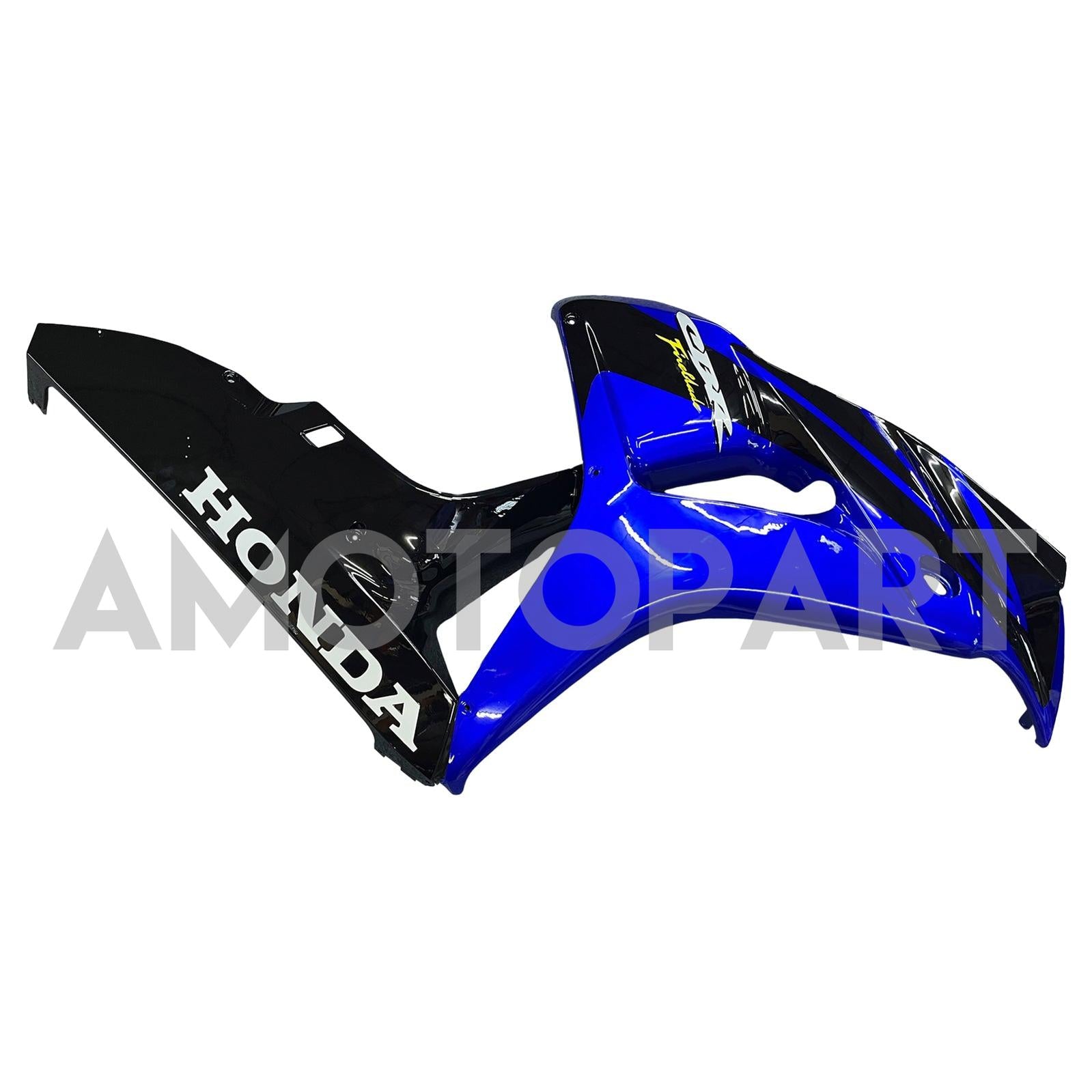 Carénages Amotopart Honda 1000RR 2006-2007 Carénage CBR Racing Bleu & Kit de carénage noir