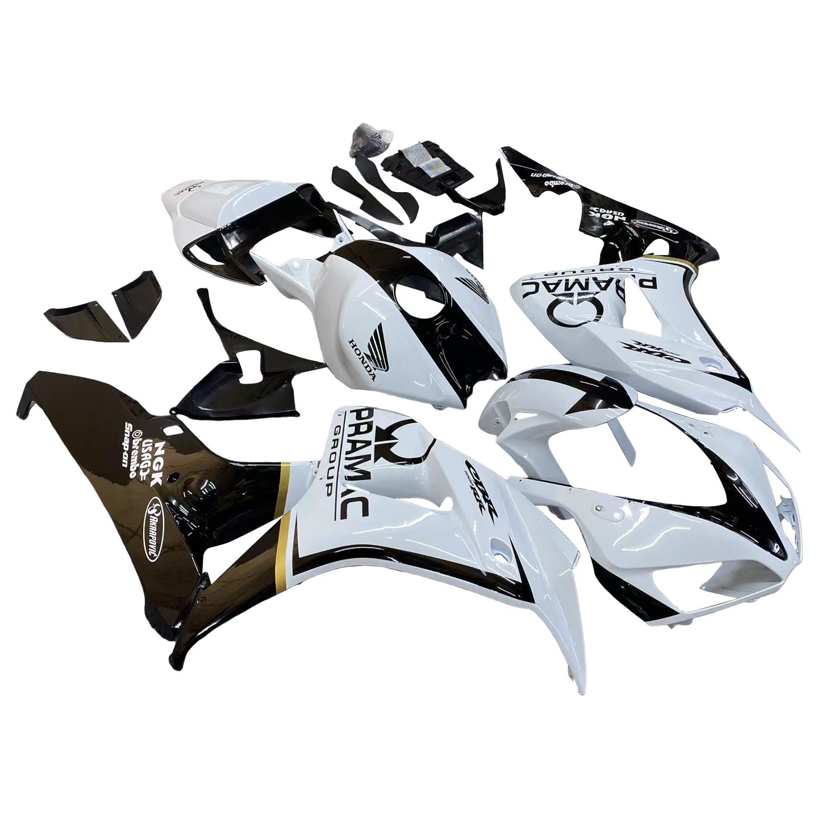 Amotopart Fairings Honda 1000RR 2006-2007 Fairing White & Black CBR Racing Fairing Kit