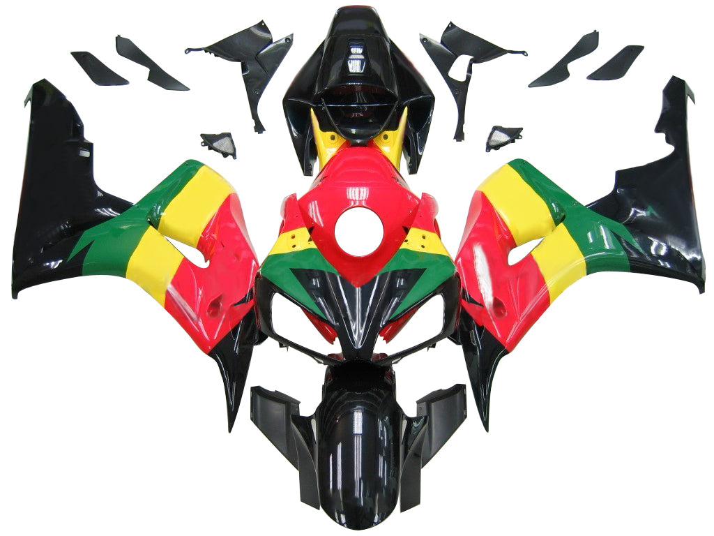 Amotopart Fairings Honda 1000RR 2006-2007 Fairing Red Yellow Green CBR Racing Fairing Kit