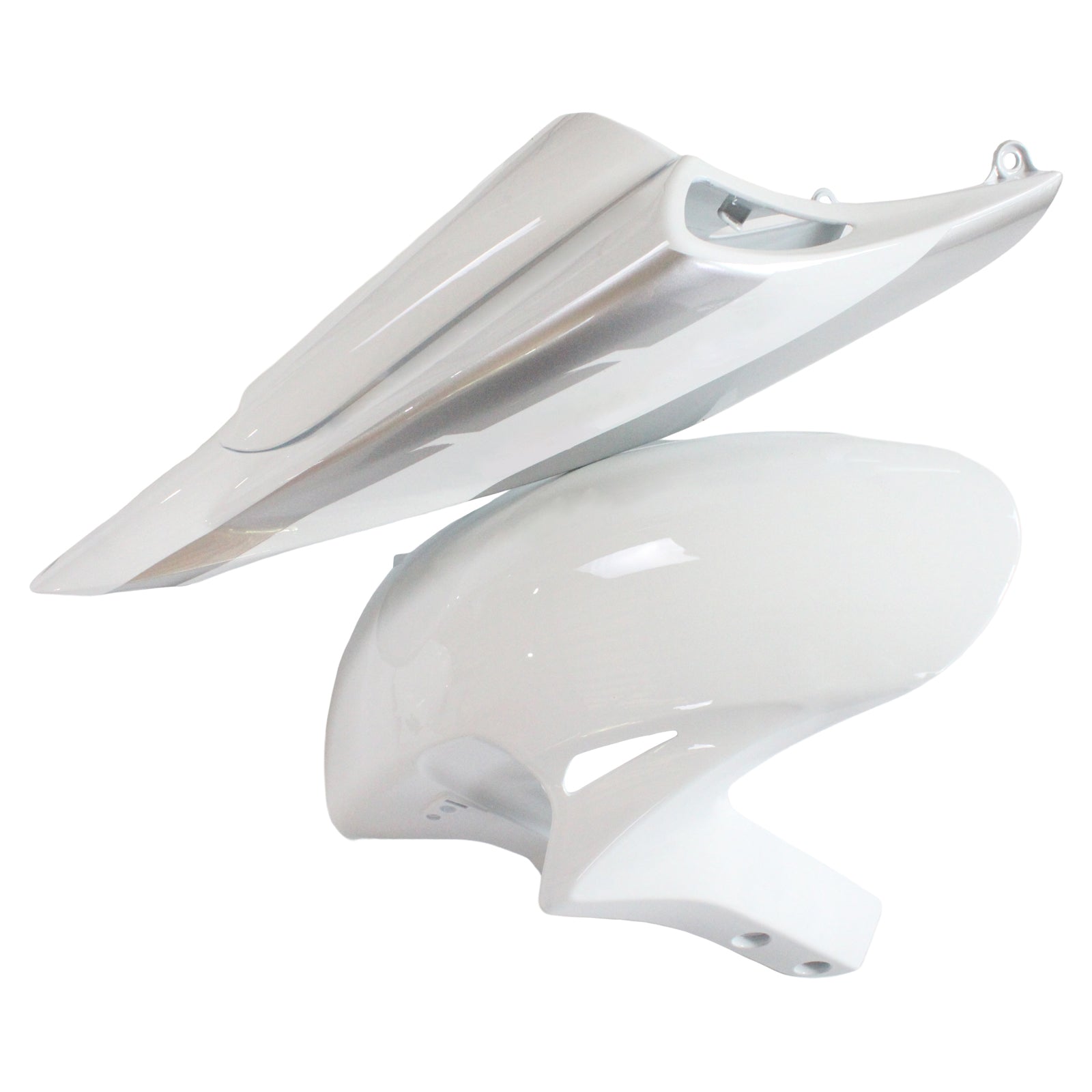 Amotopart Fairings Honda CBR1000RR 2006-2007 Fairing White & Silver Racing Fairing Kit