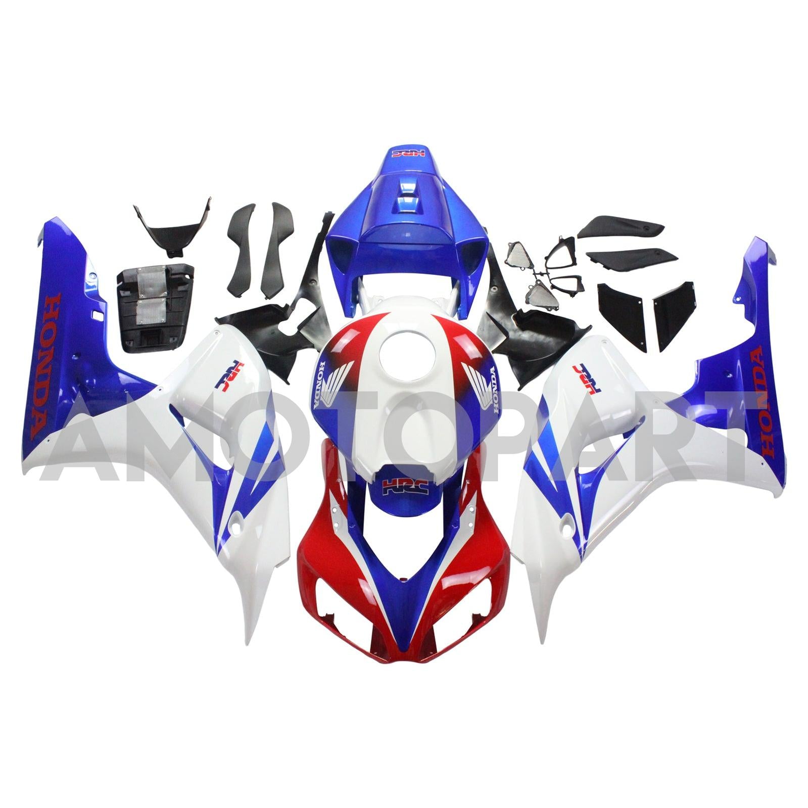 Amotopart Fairings Honda CBR1000RR 2006-2007 Fairing Red White Blue HRC Racing Fairing Kit