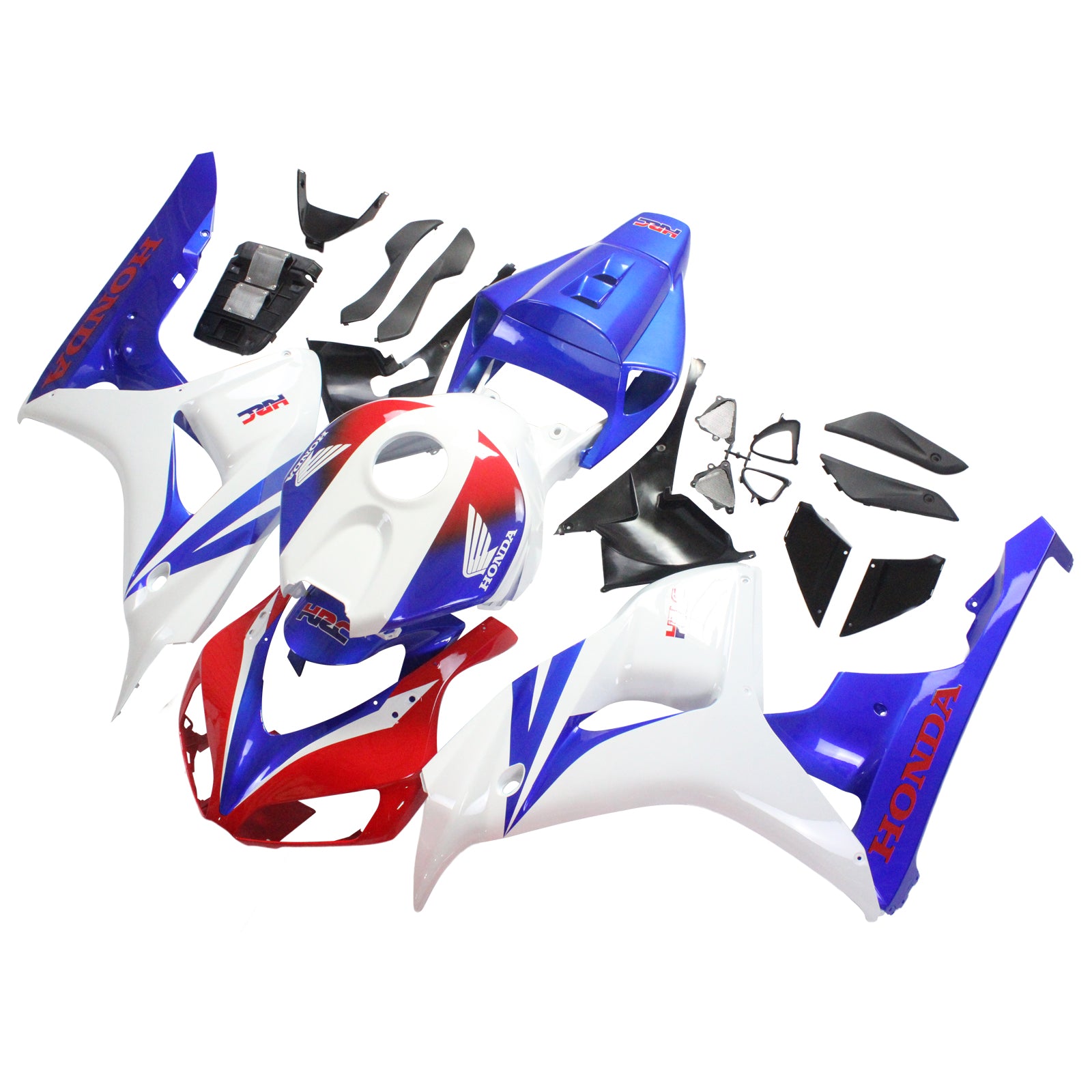 Kapoty Amotopart Honda CBR1000RR 2006-2007 Rádium červené bílé modré HRC Racing Fairing Kit