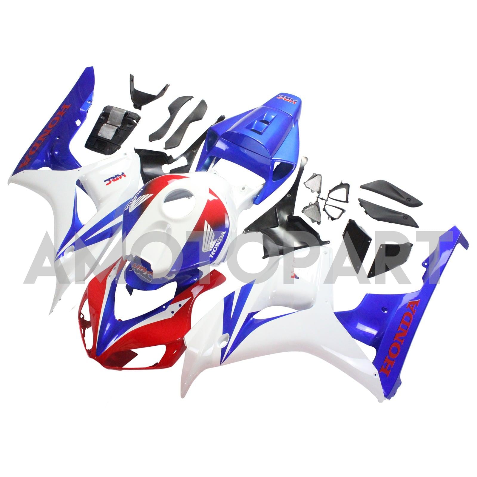 Amotopart Fairings Honda CBR1000RR 2006-2007 Fairing Red White Blue HRC Racing Fairing Kit