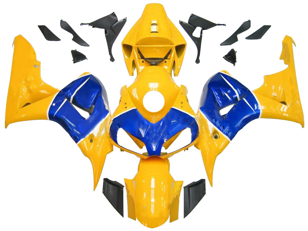 Amotopart Fairings Honda CBR1000RR 2006-2007 Fairing Yellow Blue Camel Racing Fairing Kit