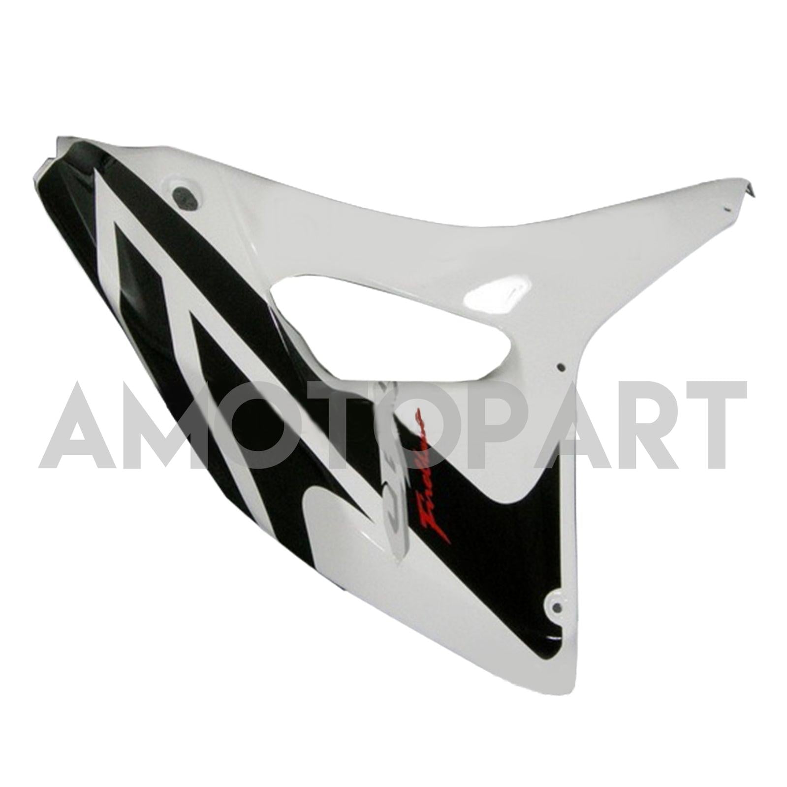 Amotopart 2006-2007 Honda 1000RR Kit de carenagem de corrida preta branca