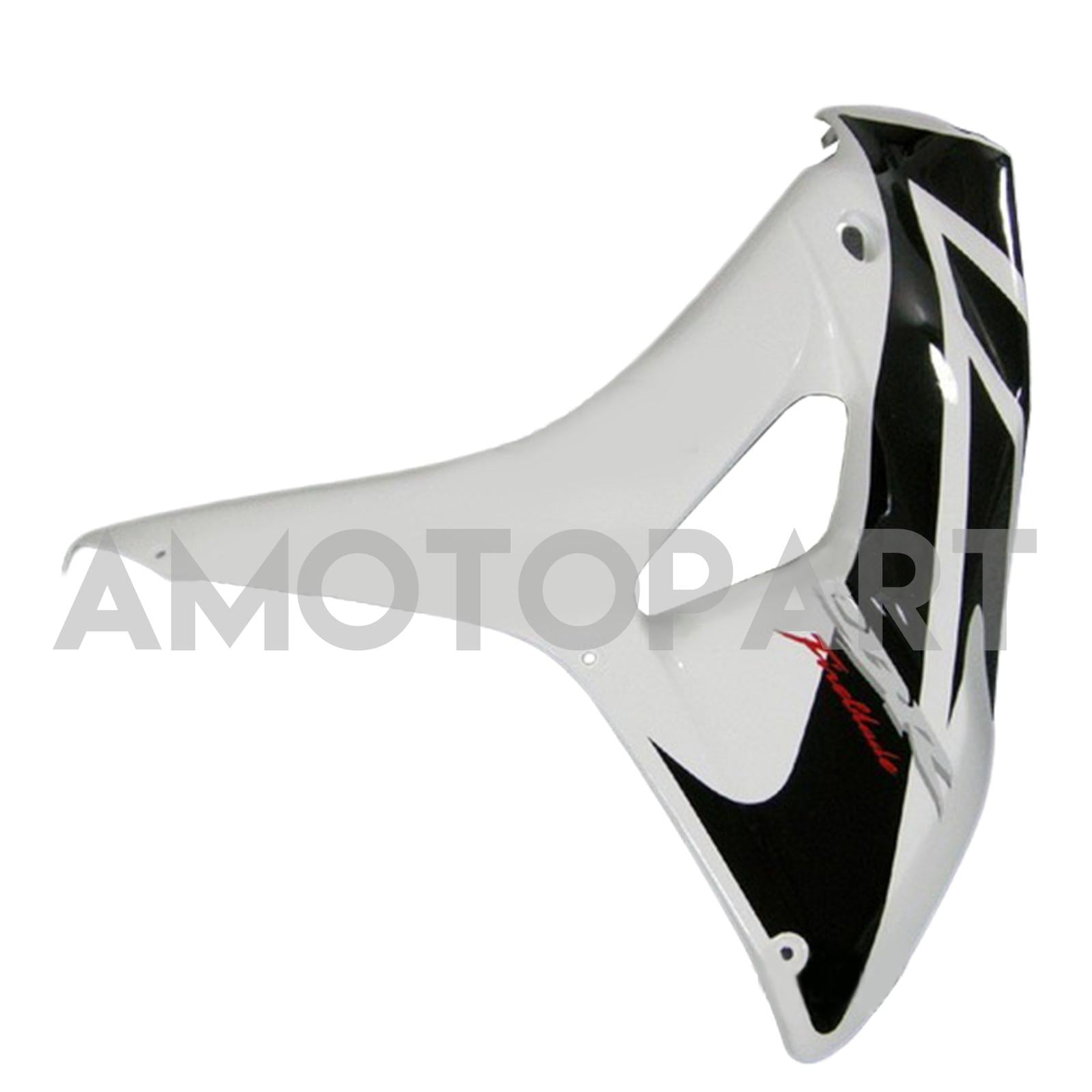 Amotopart 2006-2007 Honda 1000RR Kit de carenagem de corrida preta branca