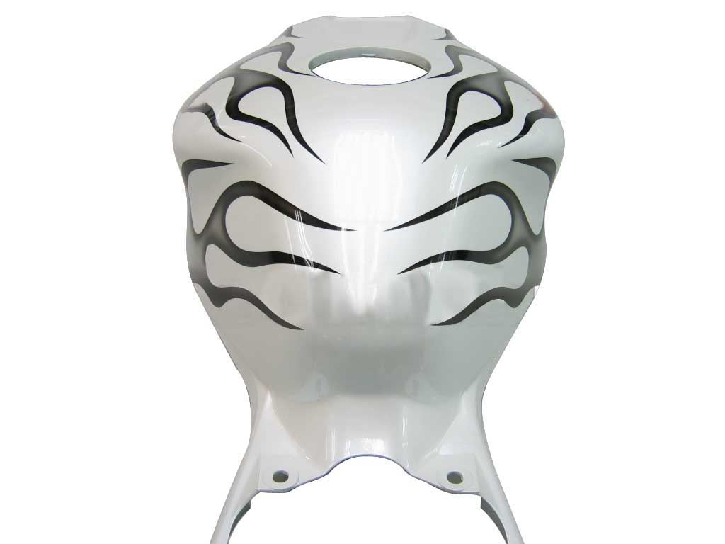 Amotopart Fairings Honda CBR1000RR 2006-2007 Fairing White and Black Silver Flame Racing Fairing Kit