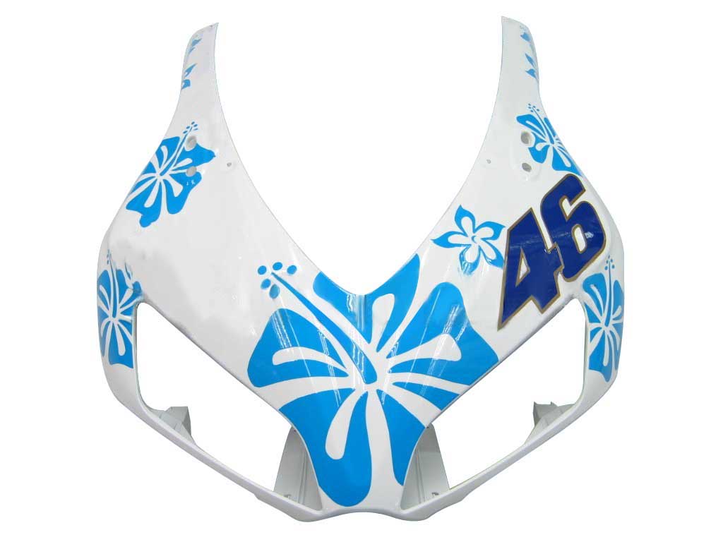 Amotopart Fairings Honda CBR1000RR 2006-2007 Fairing White & Blue Floral Racing Fairing Kit
