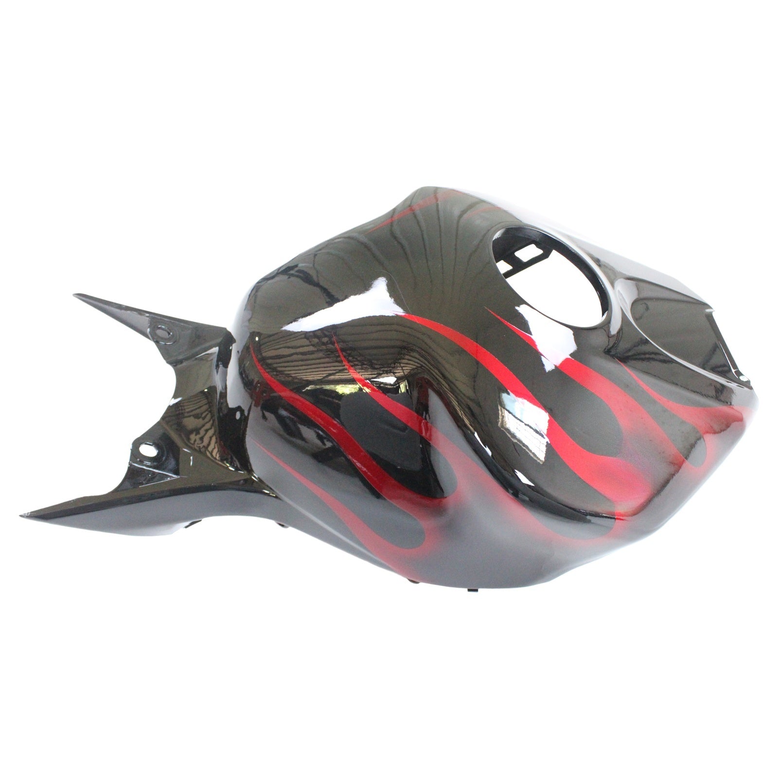 Amotopart Fairings Honda CBR1000RR 2006-2007 Fairing Flame Racing Black & Red Fairing Kit