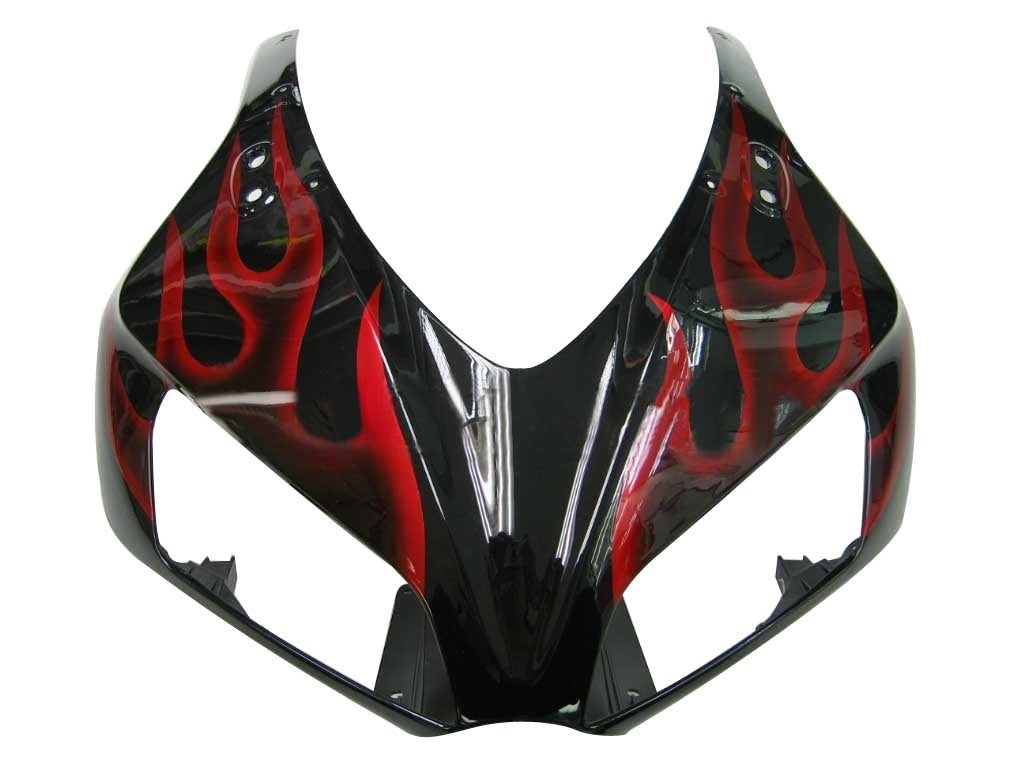 Amotopart Fairings Honda CBR1000RR 2006-2007 Fairing Flame Racing Black & Red Fairing Kit