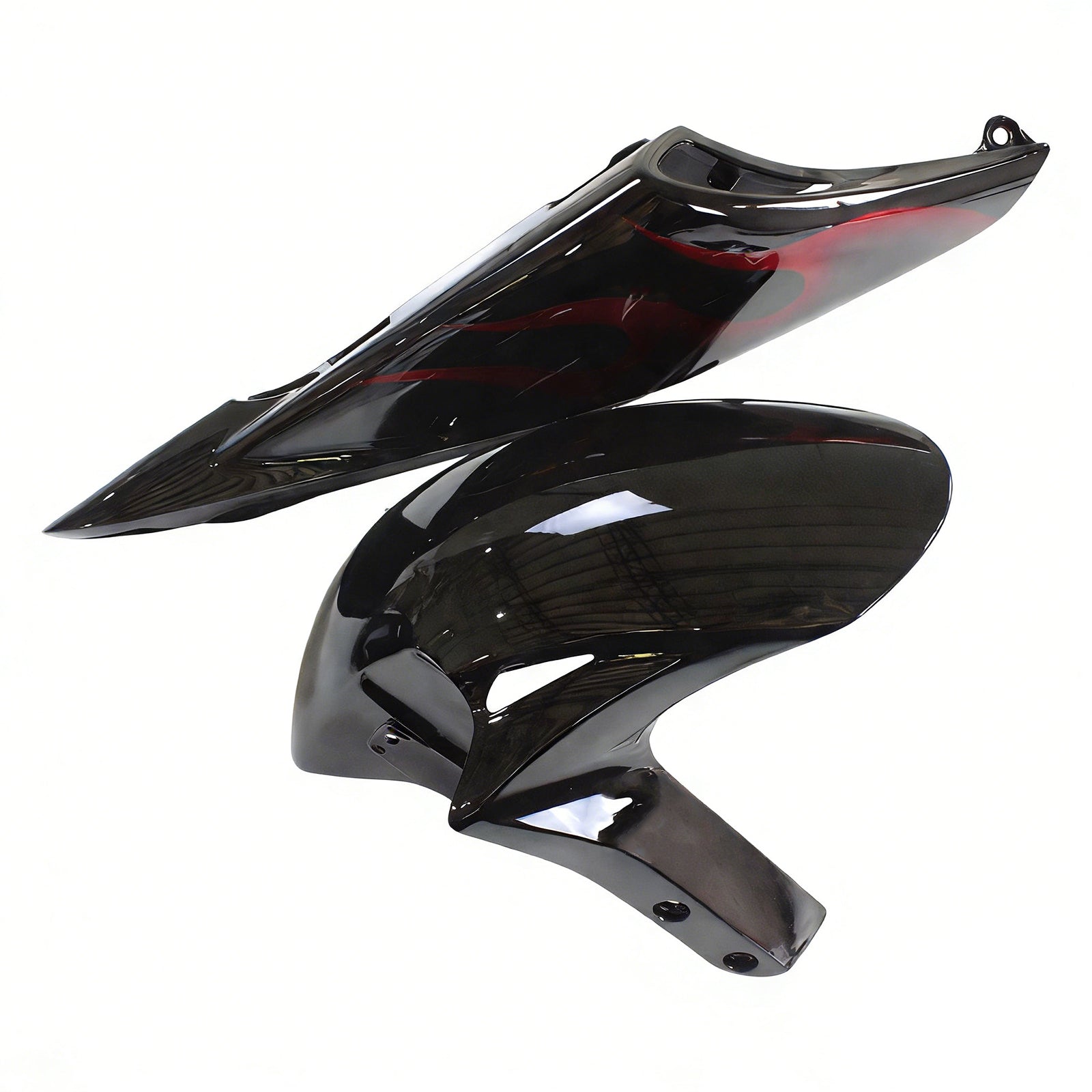 Amotopart Fairings Honda CBR1000RR 2006-2007 Fairing Flame Shark Racing Black & Red Fairing Kit