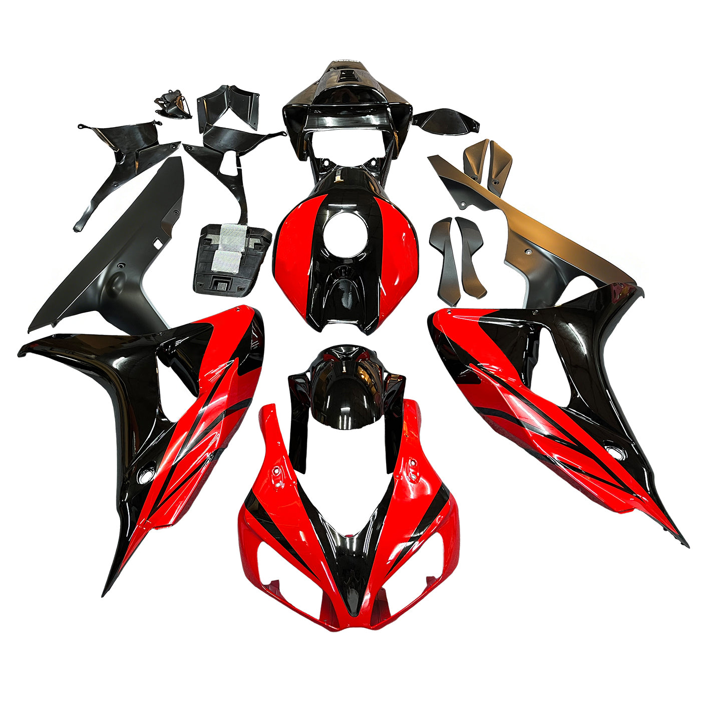 Amotopart Verkleidungen CBR1000RR 2006–2007 Verkleidungsset in Schwarz und Rot