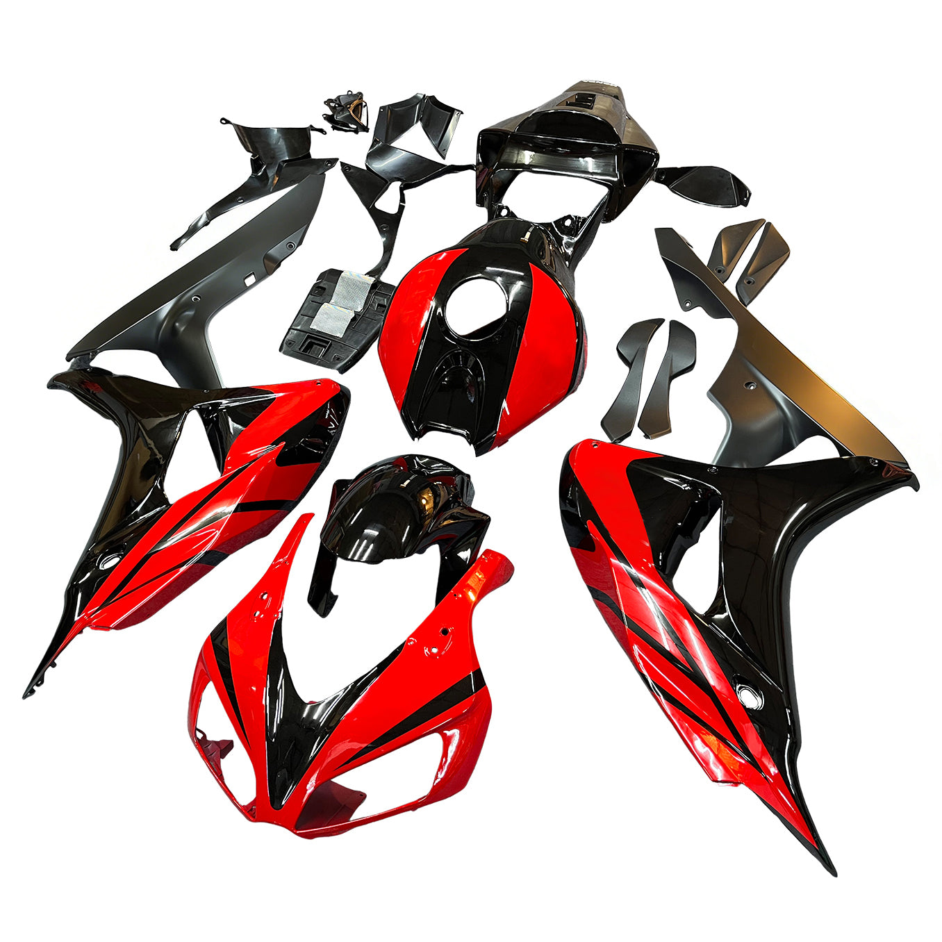 Amotopart Verkleidungen CBR1000RR 2006–2007 Verkleidungsset in Schwarz und Rot