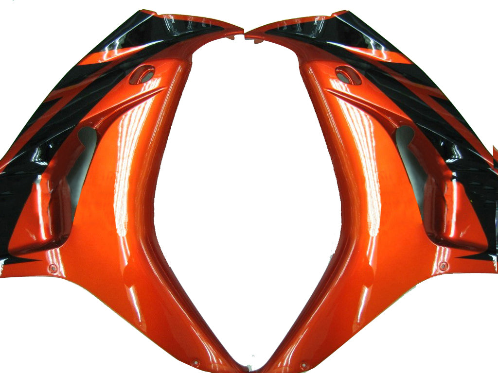 Owiewki Amotopart Honda 1000RR 2006-2007 Owiewki Orange Metallic & Czarne Zestaw owiewek wyścigowych CBR
