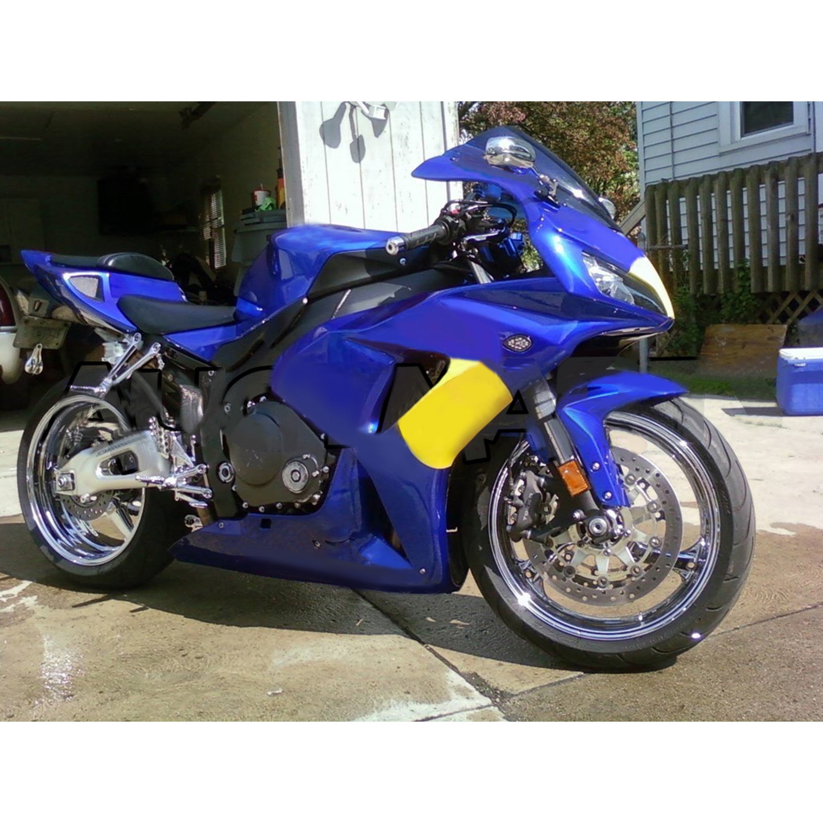 Amotopart 2006-2007 Honda CBR1000RR Fairing Orange Red Repsol Kit