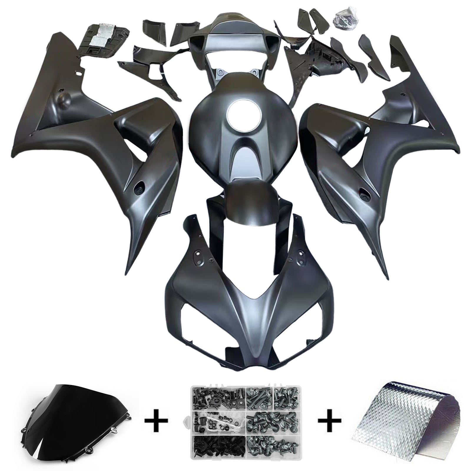 Amotopart 2006-2007 Honda CBR1000RR BLACK & RED s liniovou sadou Failing