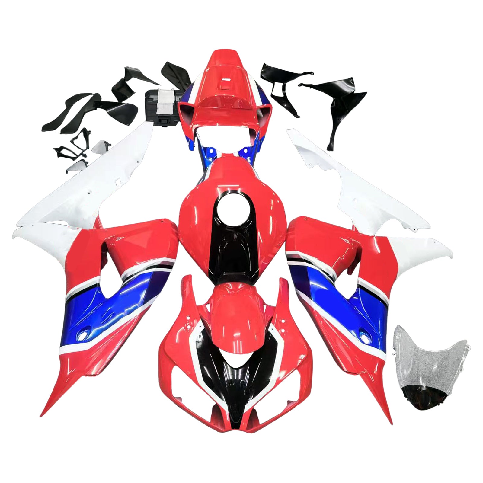 Amotopart 2006-2007 Honda CBR1000RR FAIRION ORANGE RED REPSOL KIT