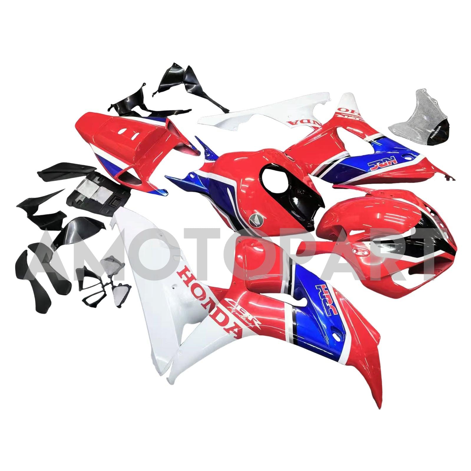 Amotopart 2006-2007 Honda CBR1000RR Fairing White Black Red Blue Kit
