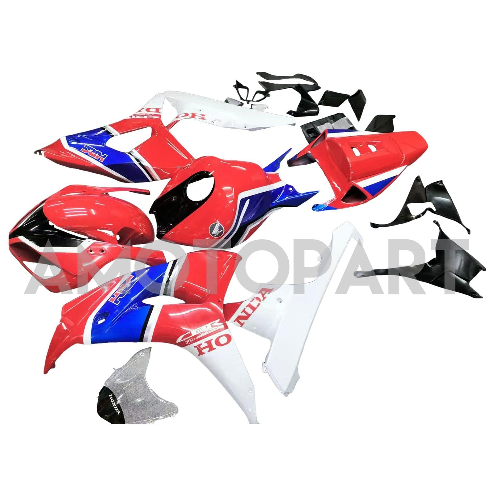Amotopart 2006-2007 Honda CBR1000RR Fairing White Black Red Blue Kit