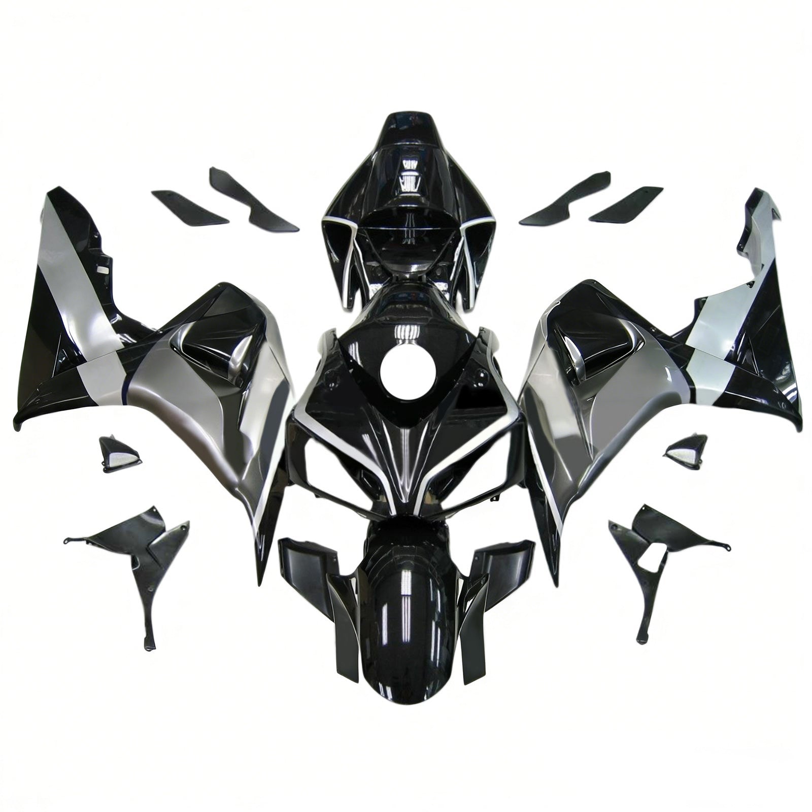 Amotopart 2006-2007 Honda CBR1000RR Kit de carenagem vermelha branca