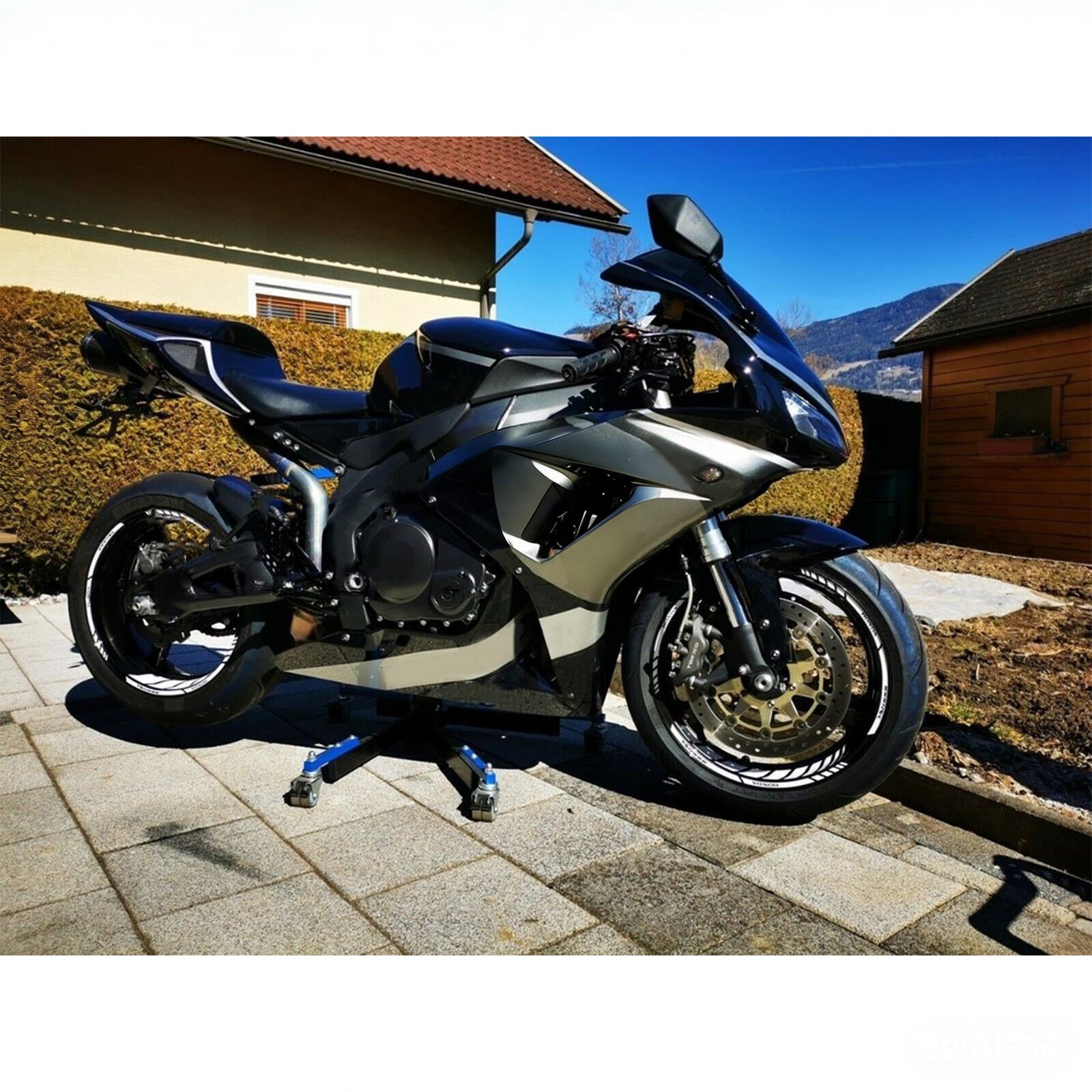 Amotopart 2006-2007 Honda CBR1000RR Kit de carenagem vermelha branca