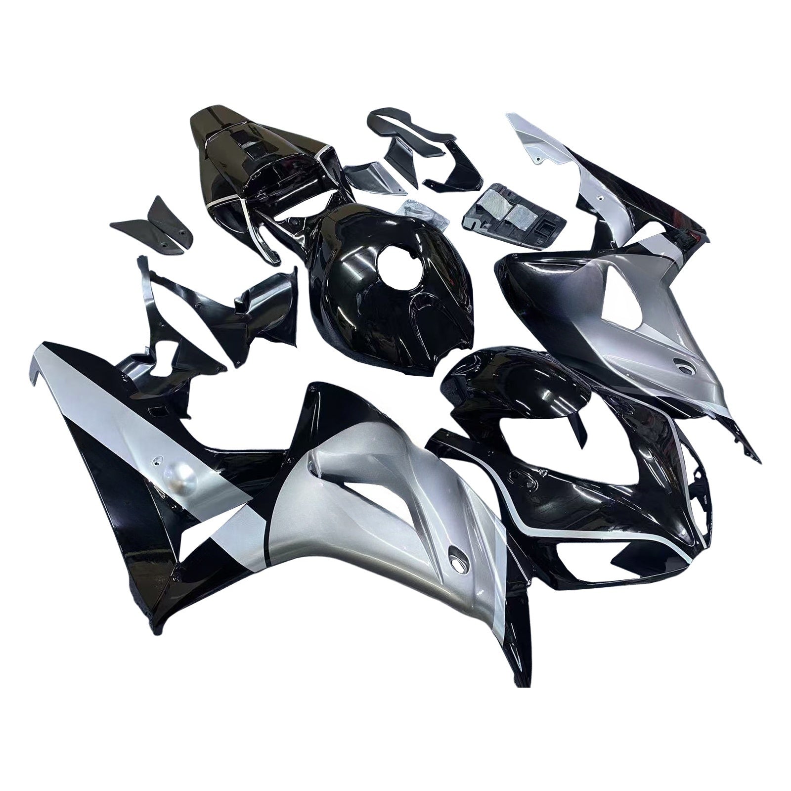 Amotopart 2006-2007 Honda CBR1000RR Grey&Black Fairing Kit