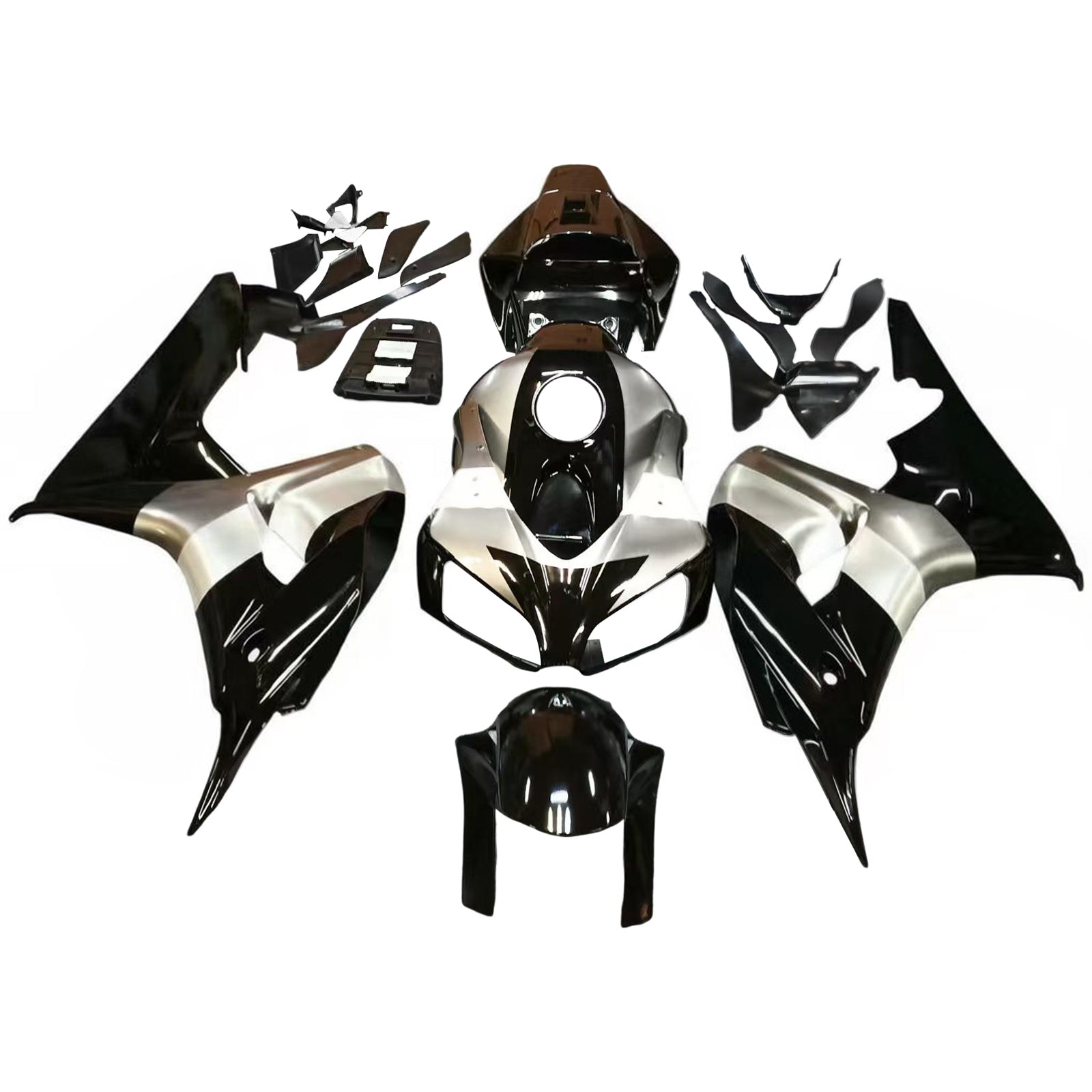 Amotopart 2006-2007 Honda CBR1000RR Nero&GKit di carenatura Rey