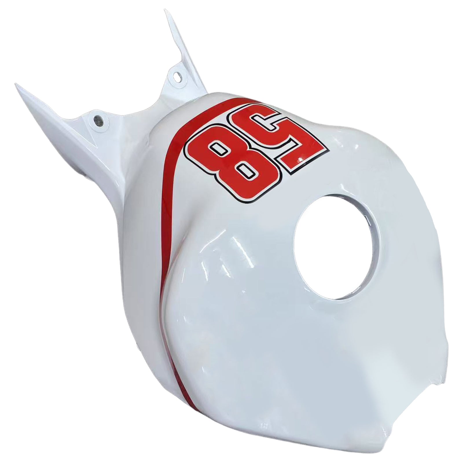 Amotopart 2006-2007 Honda CBR1000RR White & Red Style4 Fairing Zestaw
