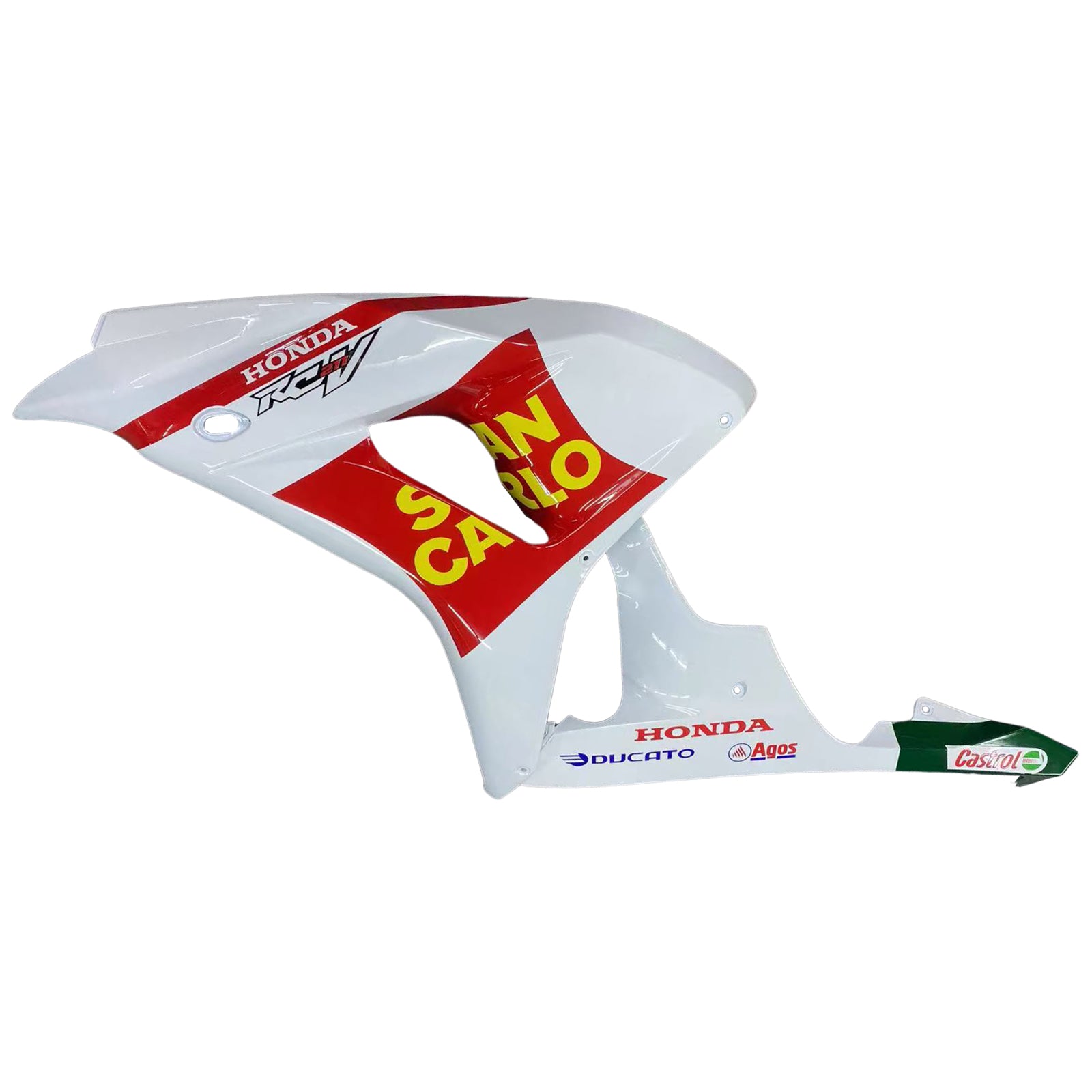 Amotopart 2006-2007 Honda CBR1000RR White&Red Style4 Fairing Kit