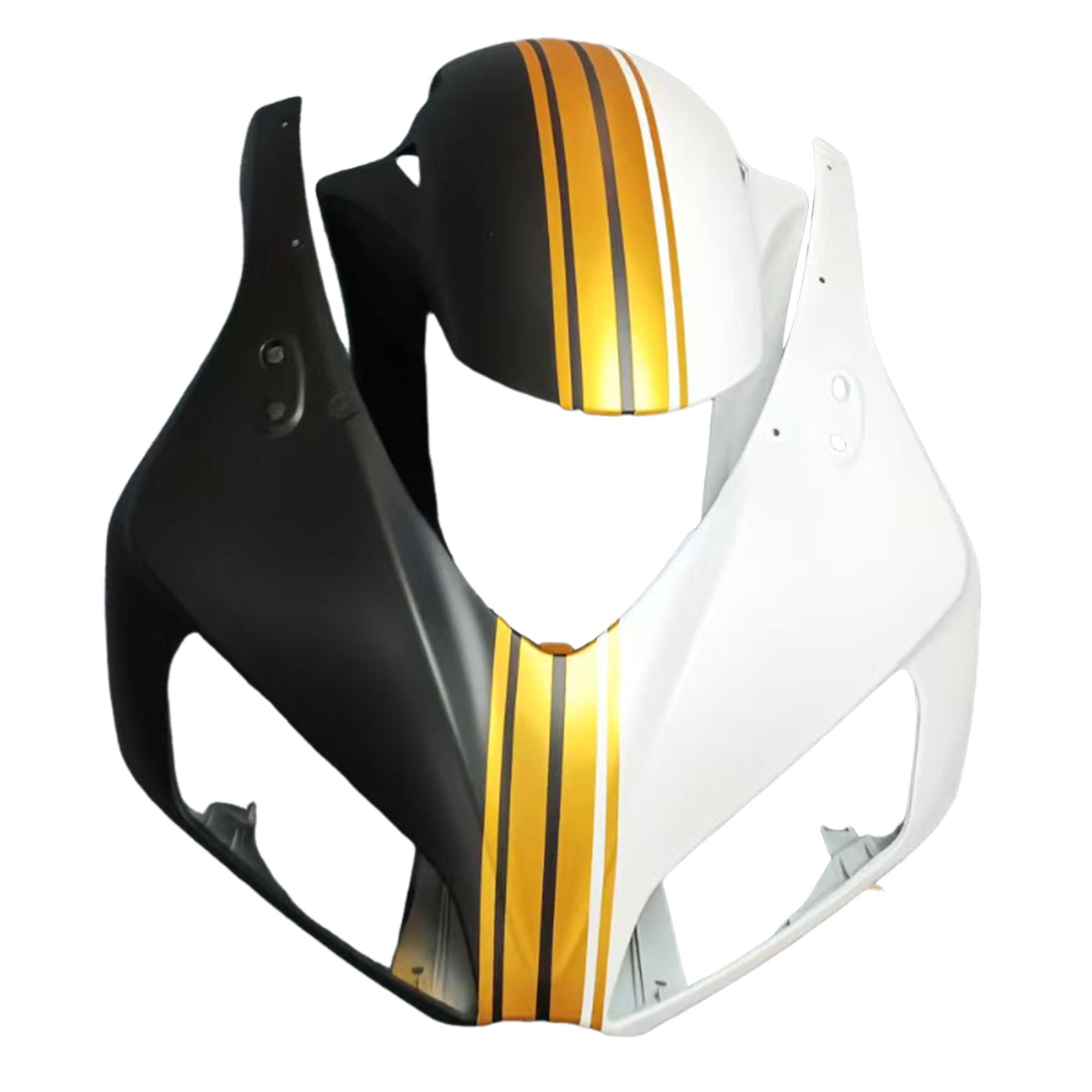 Amotopart 2006-2007 Honda CBR1000RR Black White Gold Fairing Kit