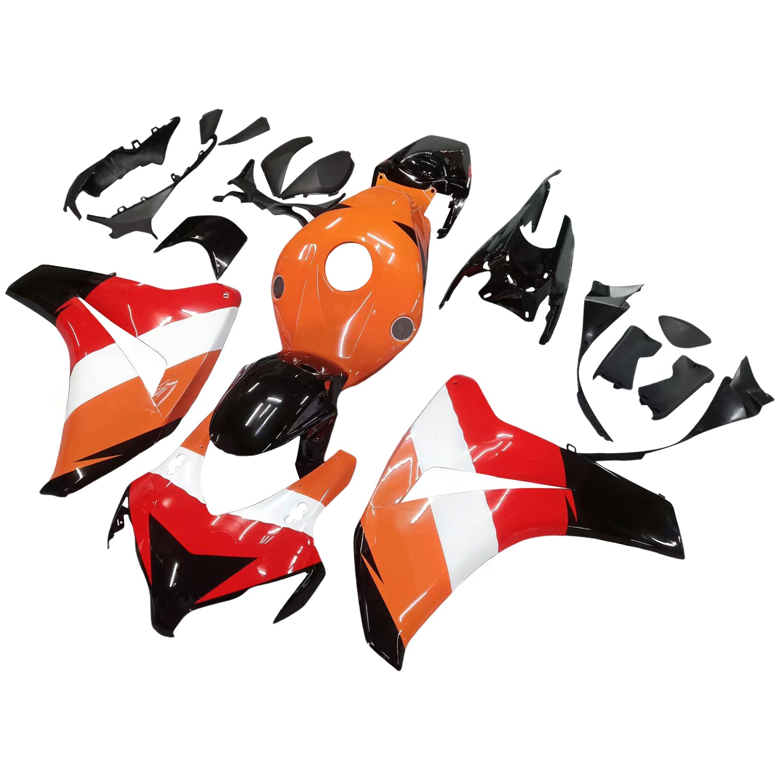 Amotopart 2008-2011 Honda CBR1000RR Orange&Red Fairing Kit
