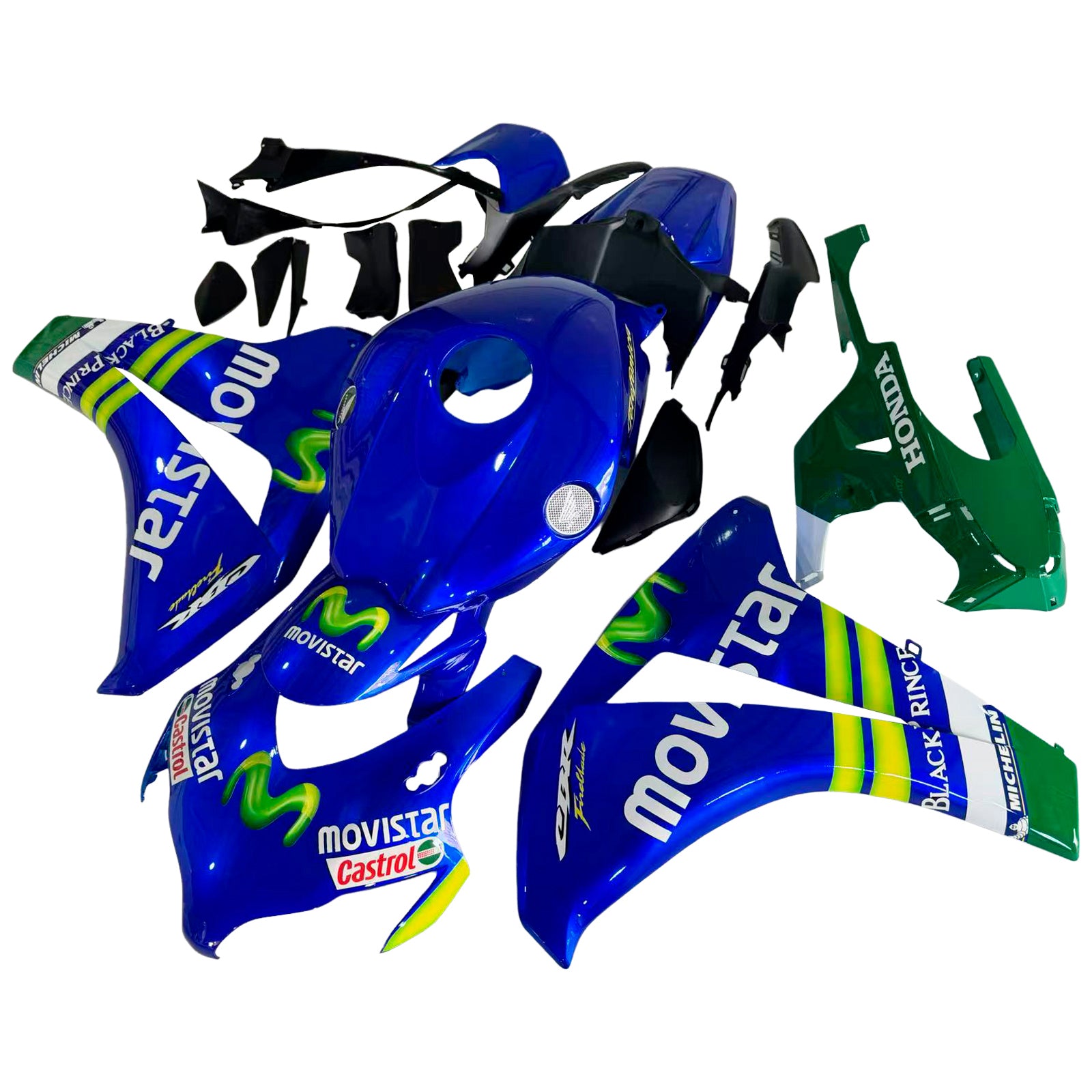 Amotopart 2008-2011 Honda CBR1000RR Glossy Blue Fairing Kit