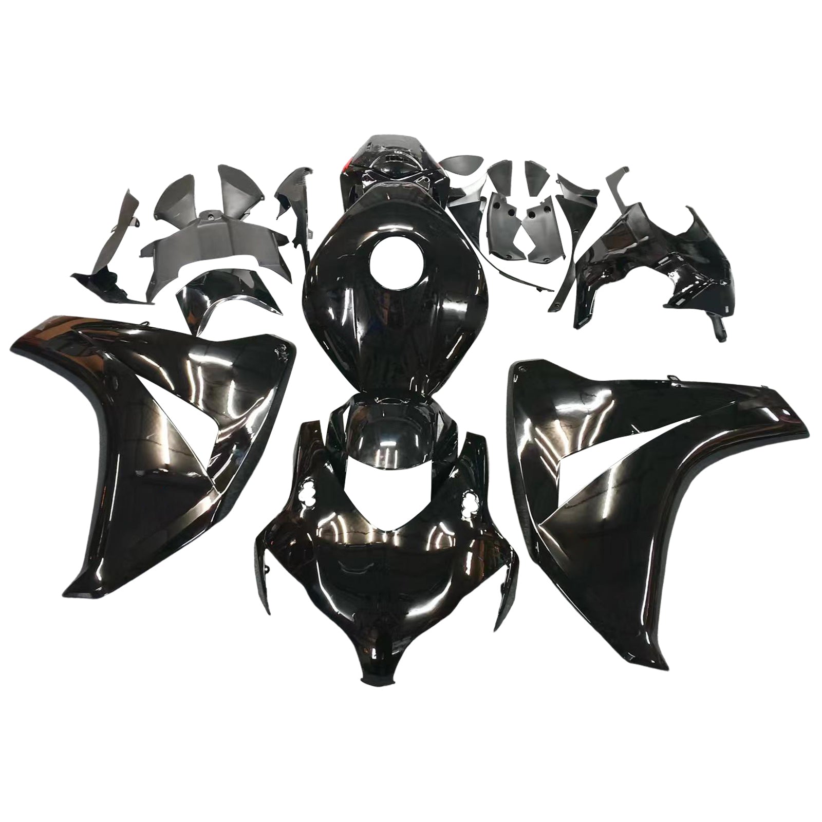 Amotopart 2008-2011 Honda CBR1000RR Gloss Black Fairing Kit