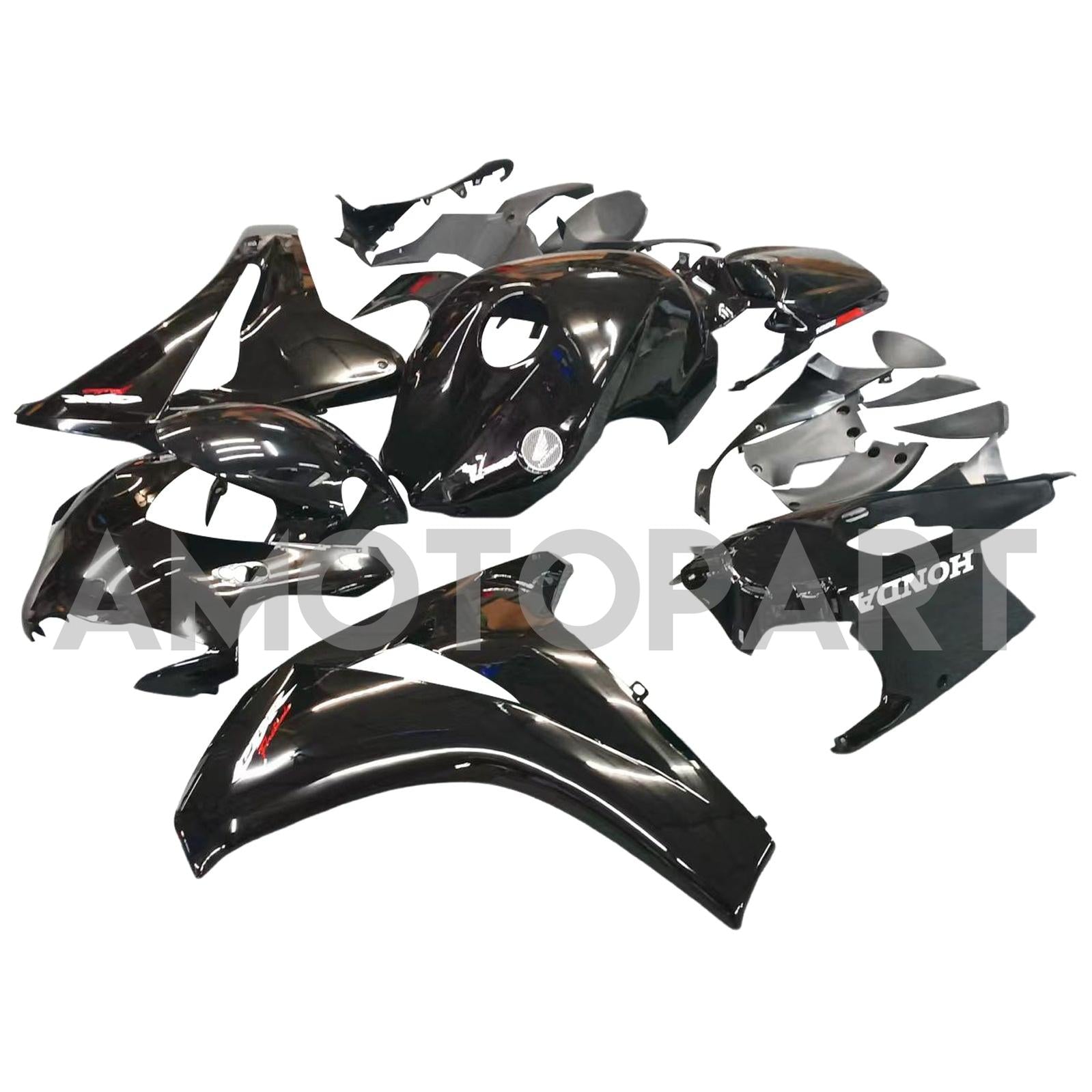 Amotopart 2008-2011 Honda CBR1000RR Kit de carenado negro brillante