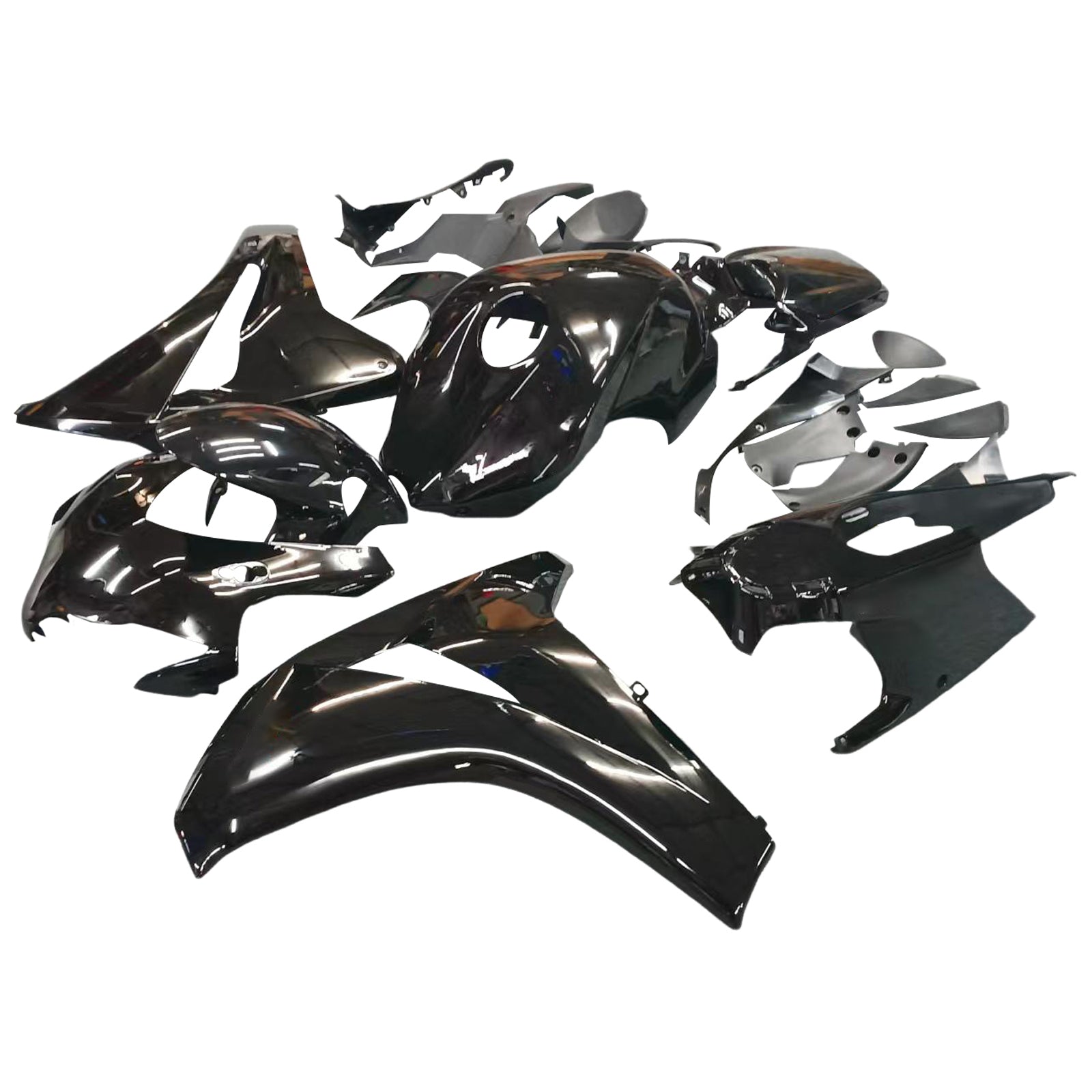 Amotopart 2008-2011 Honda CBR1000RR Gloss Black Fairing Kit