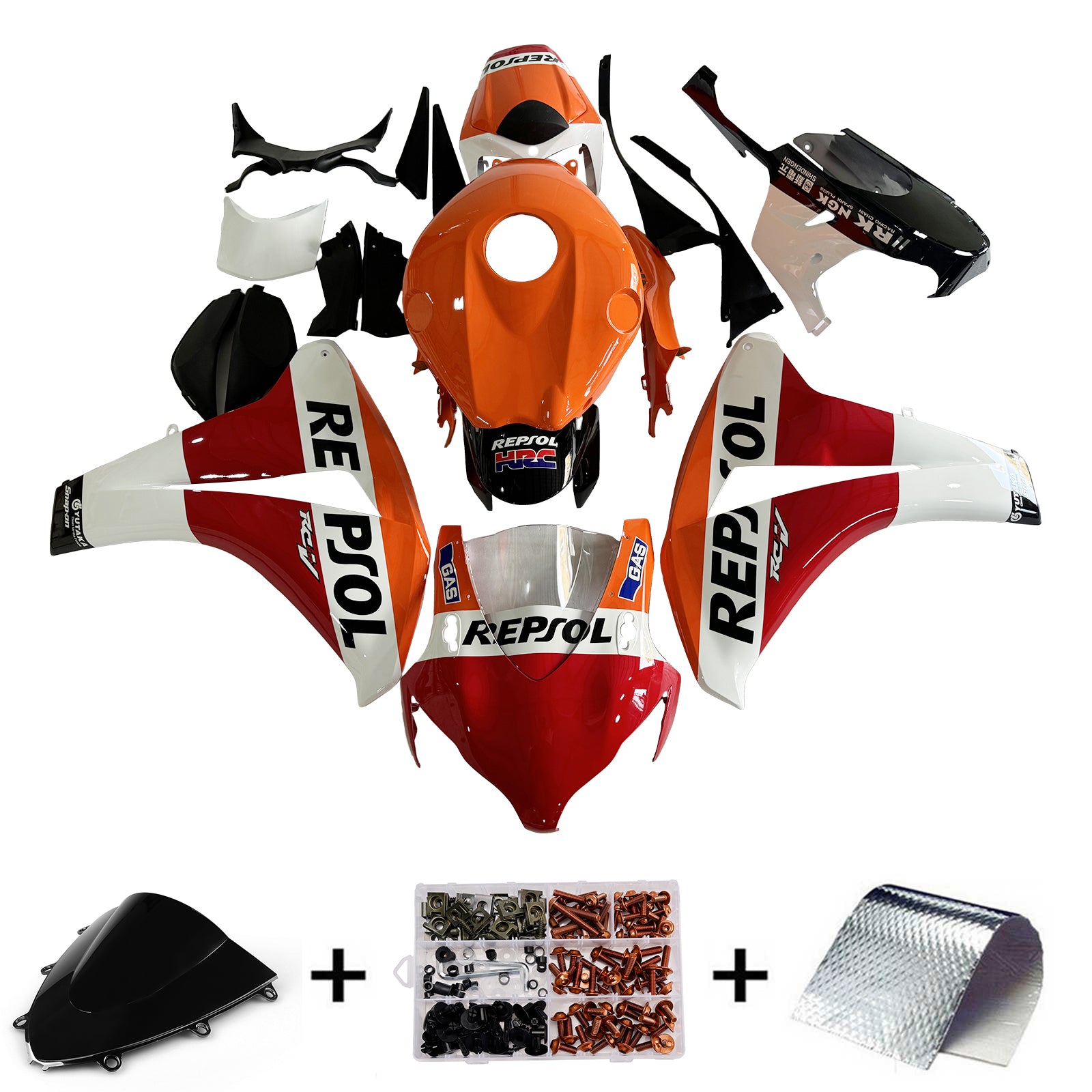 Amotopart Honda CBR1000RR 2008-2011 Rot&OVerkleidungssatz