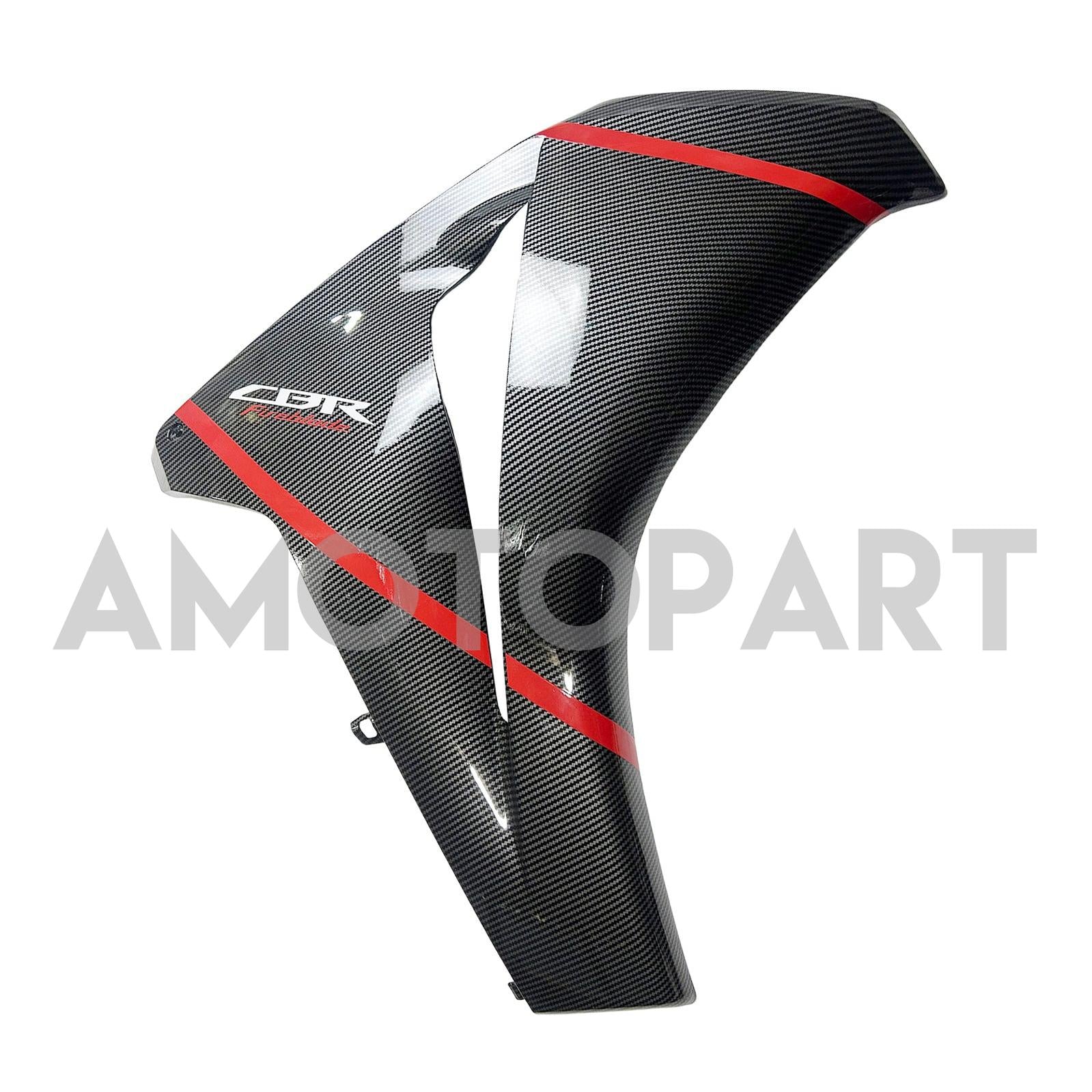 Amotopart Honda CBR1000RR 2008-2011 Look en fibre de carbone avec kit de carénage de ligne rouge
