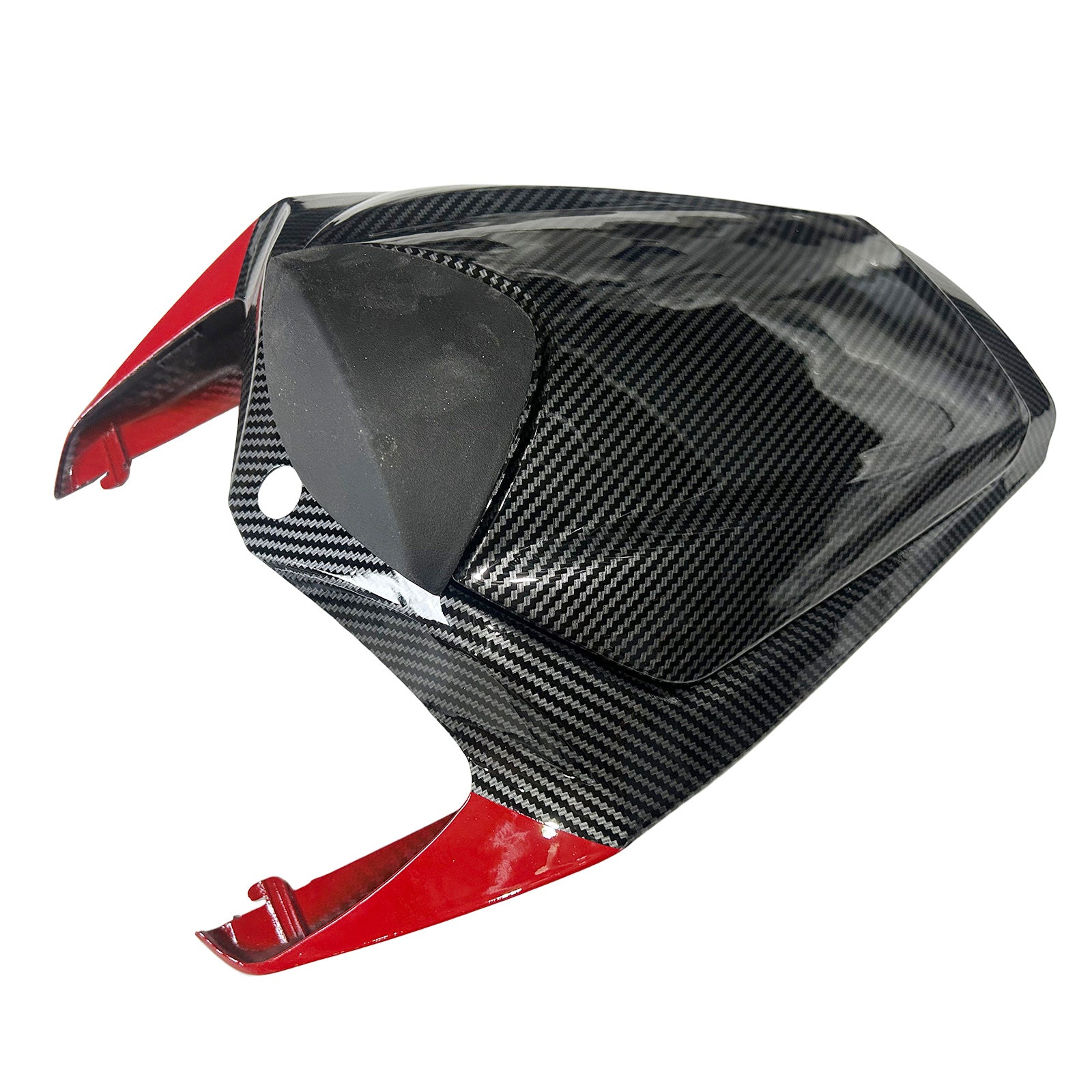 Amotopart Honda CBR1000RR 2008-2011 Look en fibre de carbone avec kit de carénage de ligne rouge