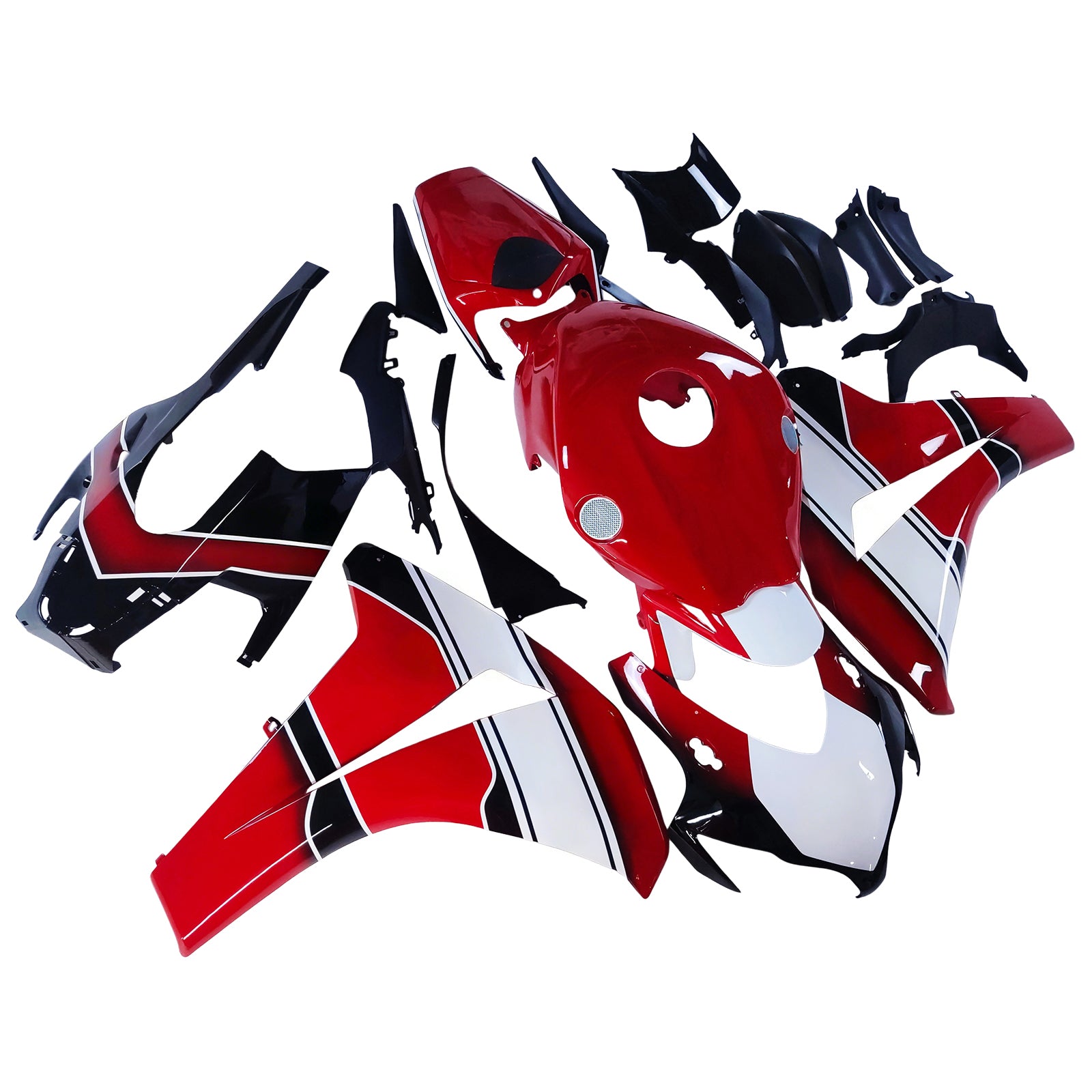 Amotopart 2008-2011 Honda CBR1000RR Red&White Style2 Fairing Kit