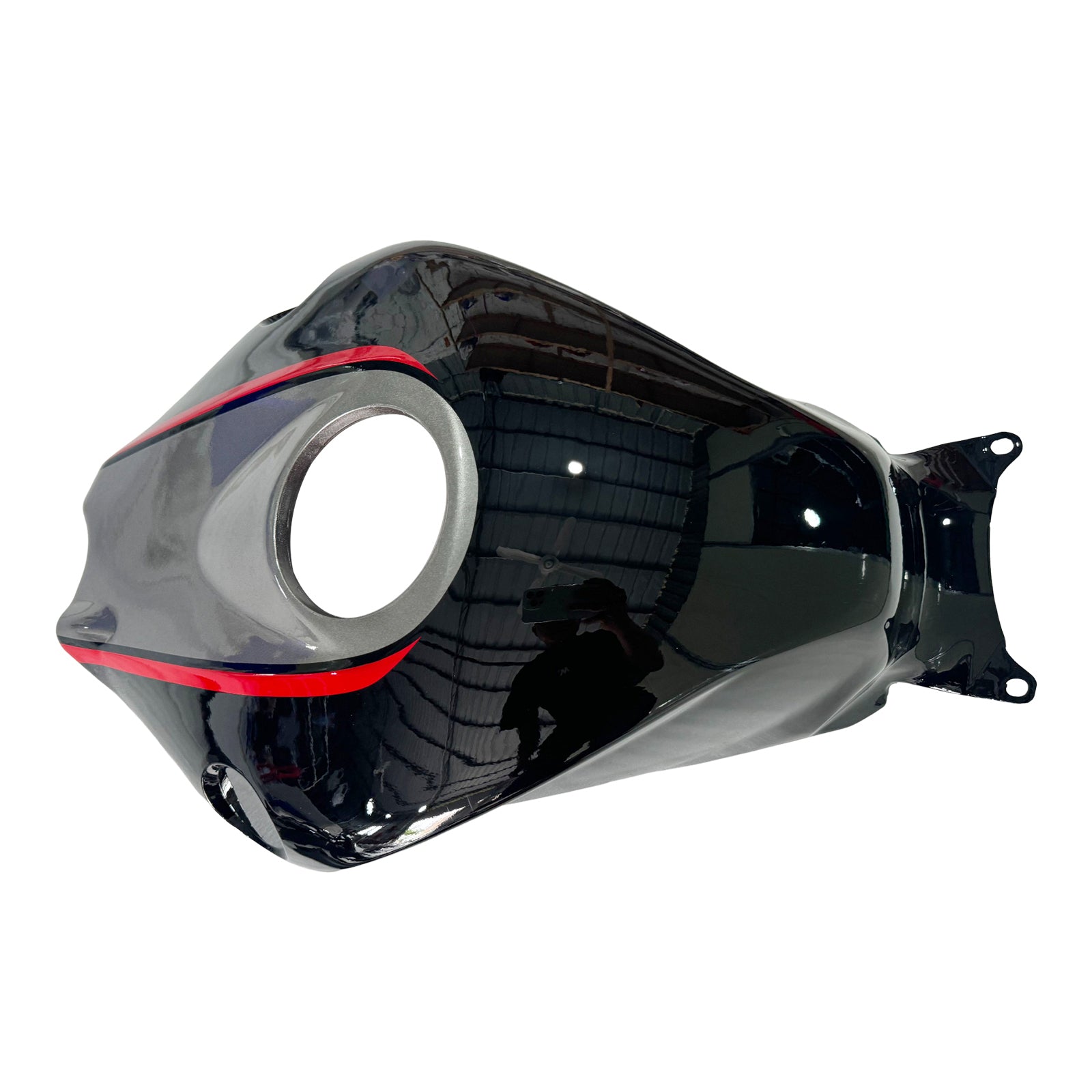 Amotopart 2008-2011 Honda CBR1000RR ciemnoszary z czerwonym zestawem owiewki Stripe