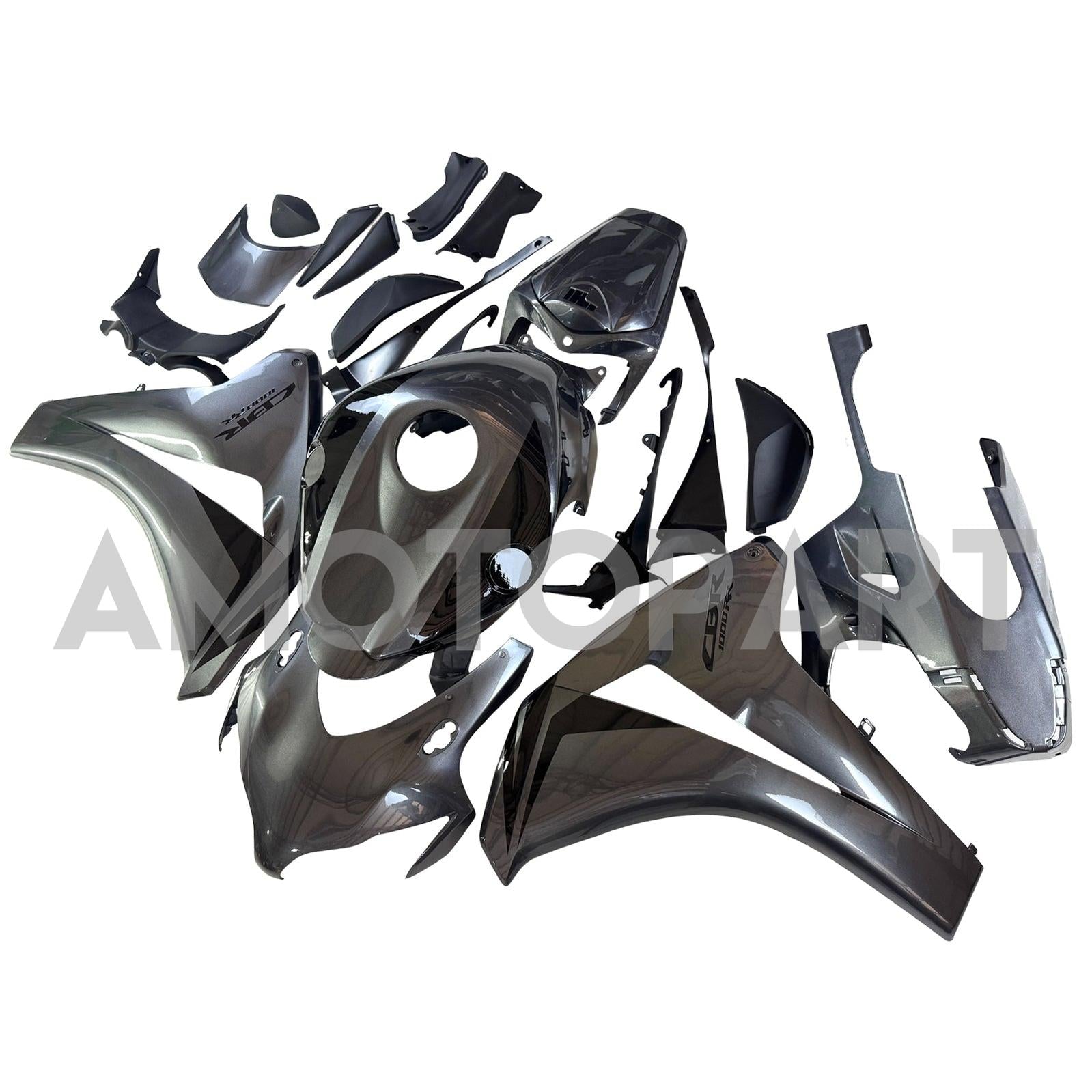 Amotopart 2008-2011 Honda CBR1000RR Gloss Grey Fairing Kit