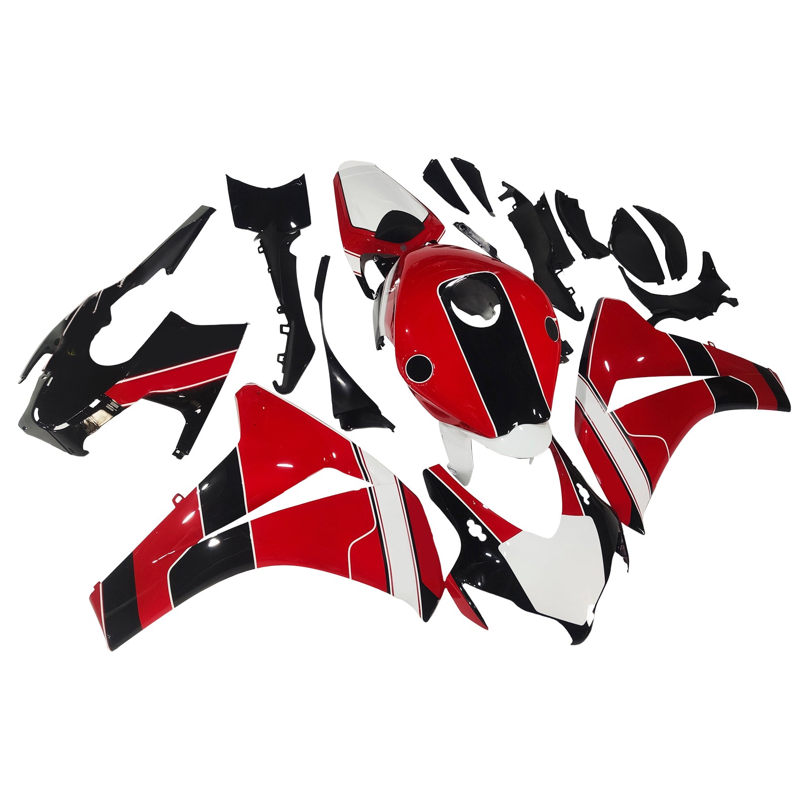 Amotopart 2008-2011 Honda CBR1000RR Red&Black Fairing Kit