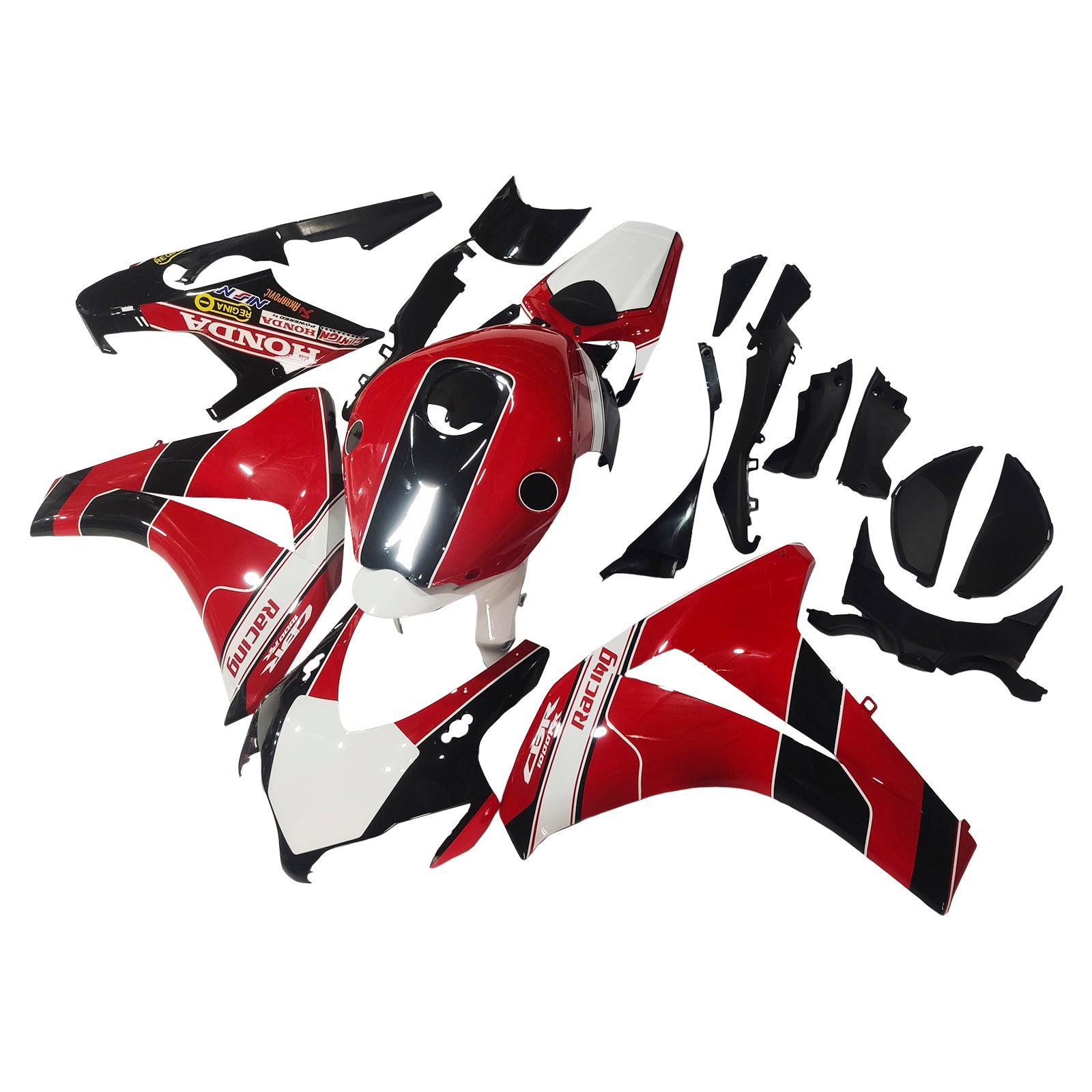 Kit carena Amotopart 2008-2011 Honda CBR1000RR rosso e nero